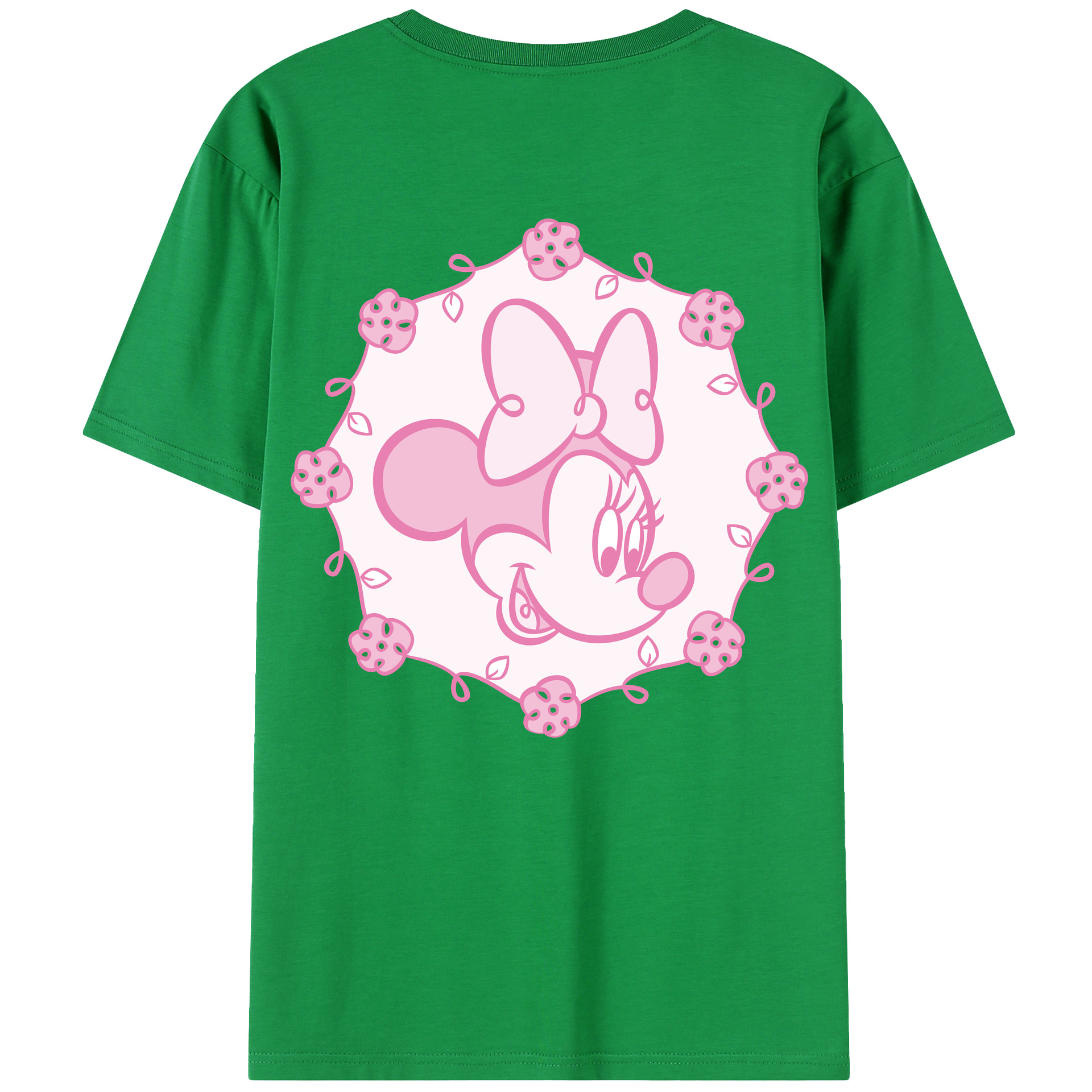 （画像用） ミッキーマウス Mickey Mouse 綿100％半袖Tシャツ（背面プリント）