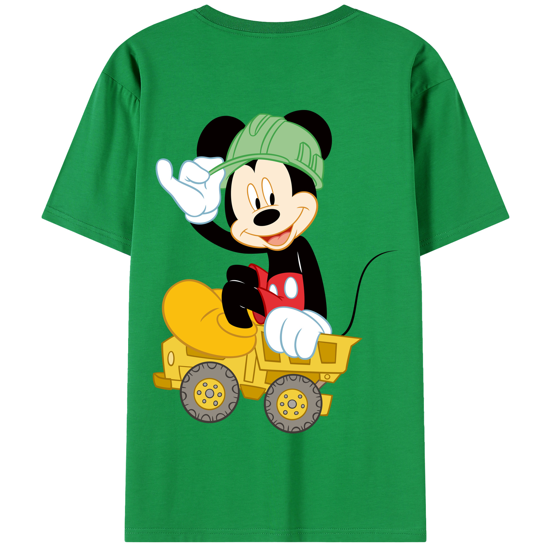 （画像用） ミッキーマウス Mickey Mouse 綿100％半袖Tシャツ（背面プリント）