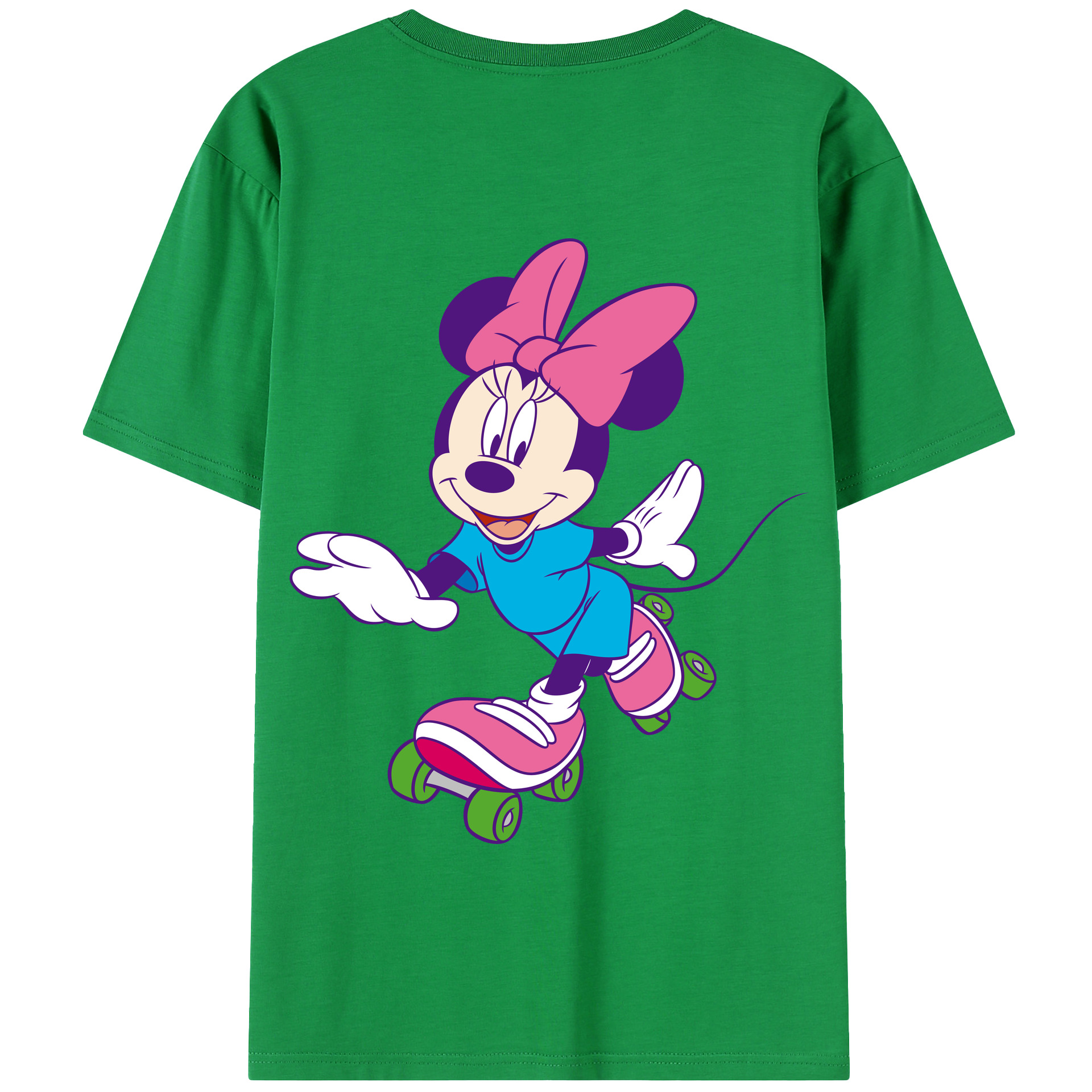 （画像用） ミッキーマウス Mickey Mouse 綿100％半袖Tシャツ（背面プリント）