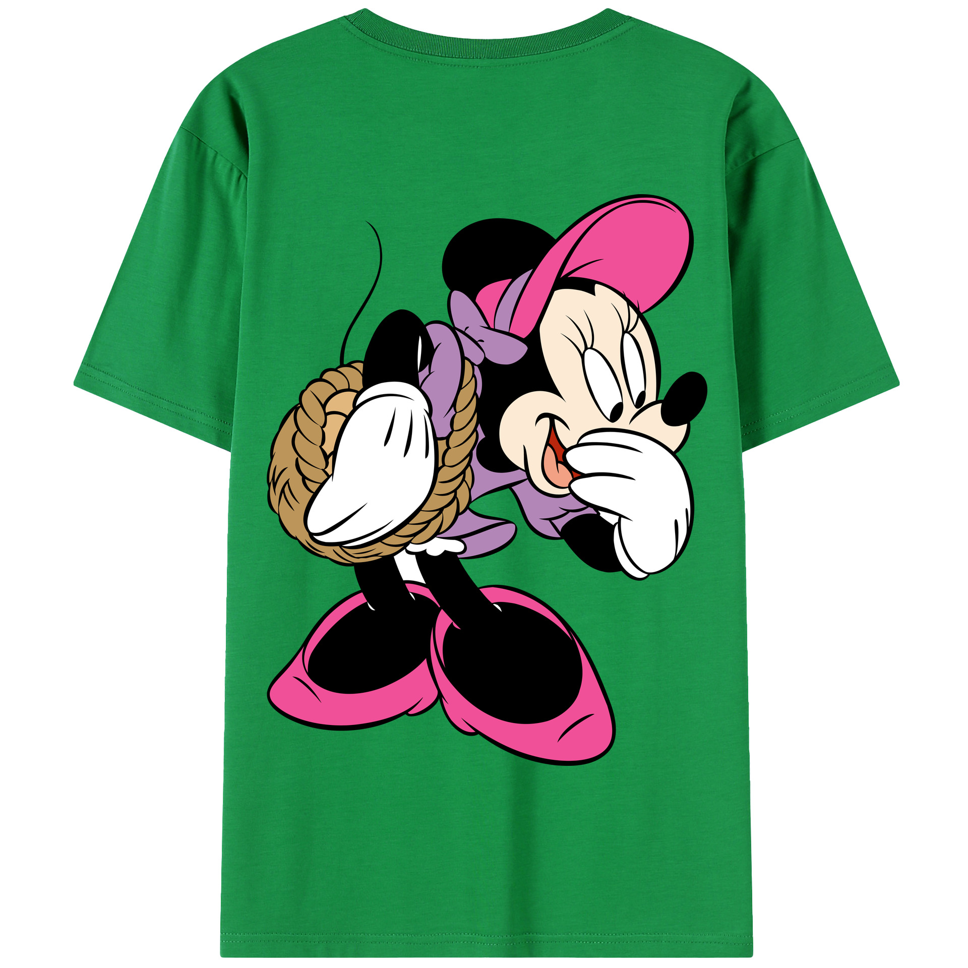 （画像用） ミッキーマウス Mickey Mouse 綿100％半袖Tシャツ（背面プリント）