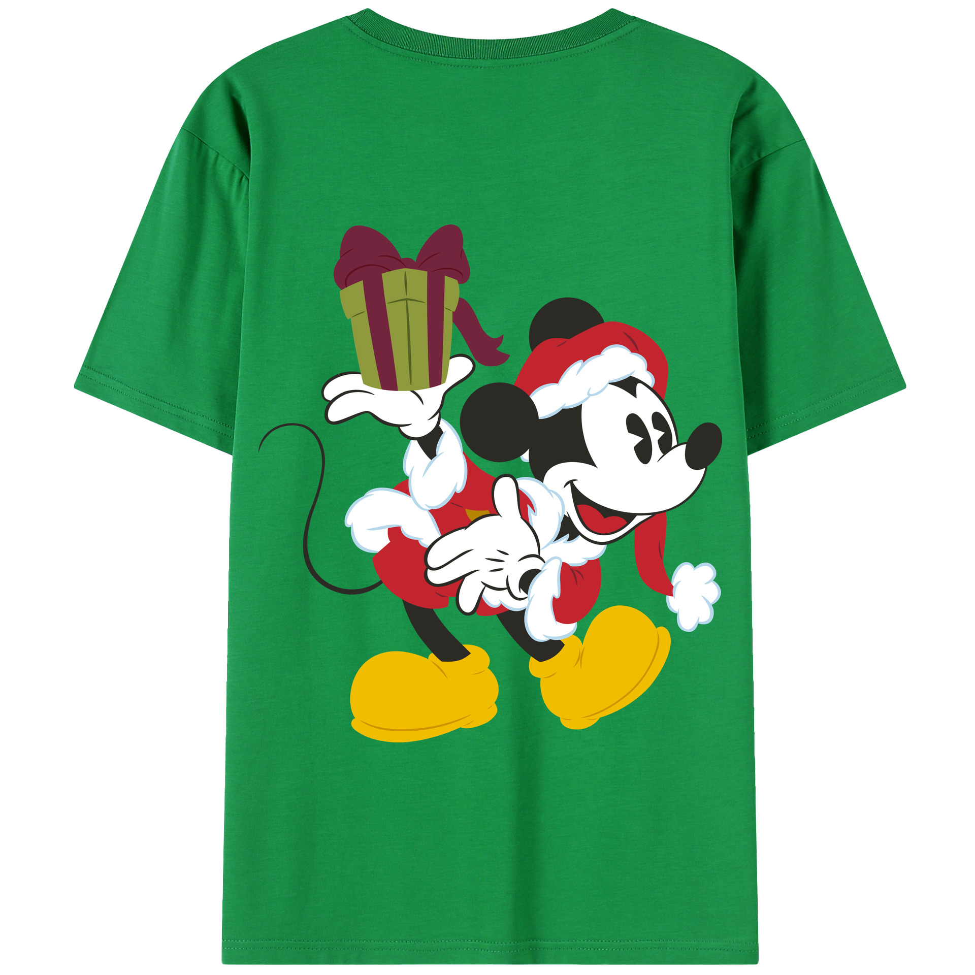 （画像用） ミッキーマウス Mickey Mouse 綿100％半袖Tシャツ（背面プリント）
