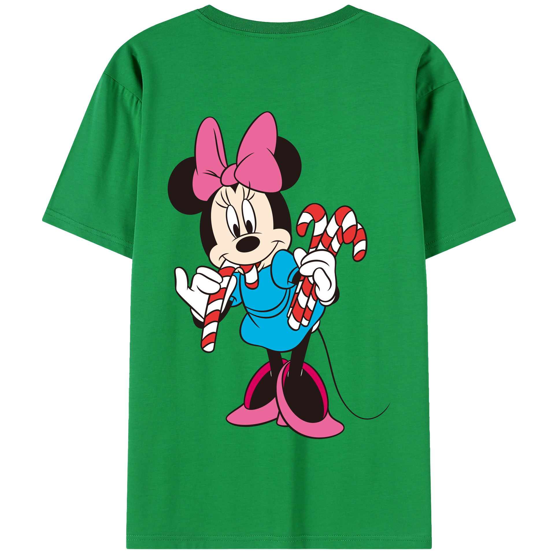 （画像用） ミッキーマウス Mickey Mouse 綿100％半袖Tシャツ（背面プリント）