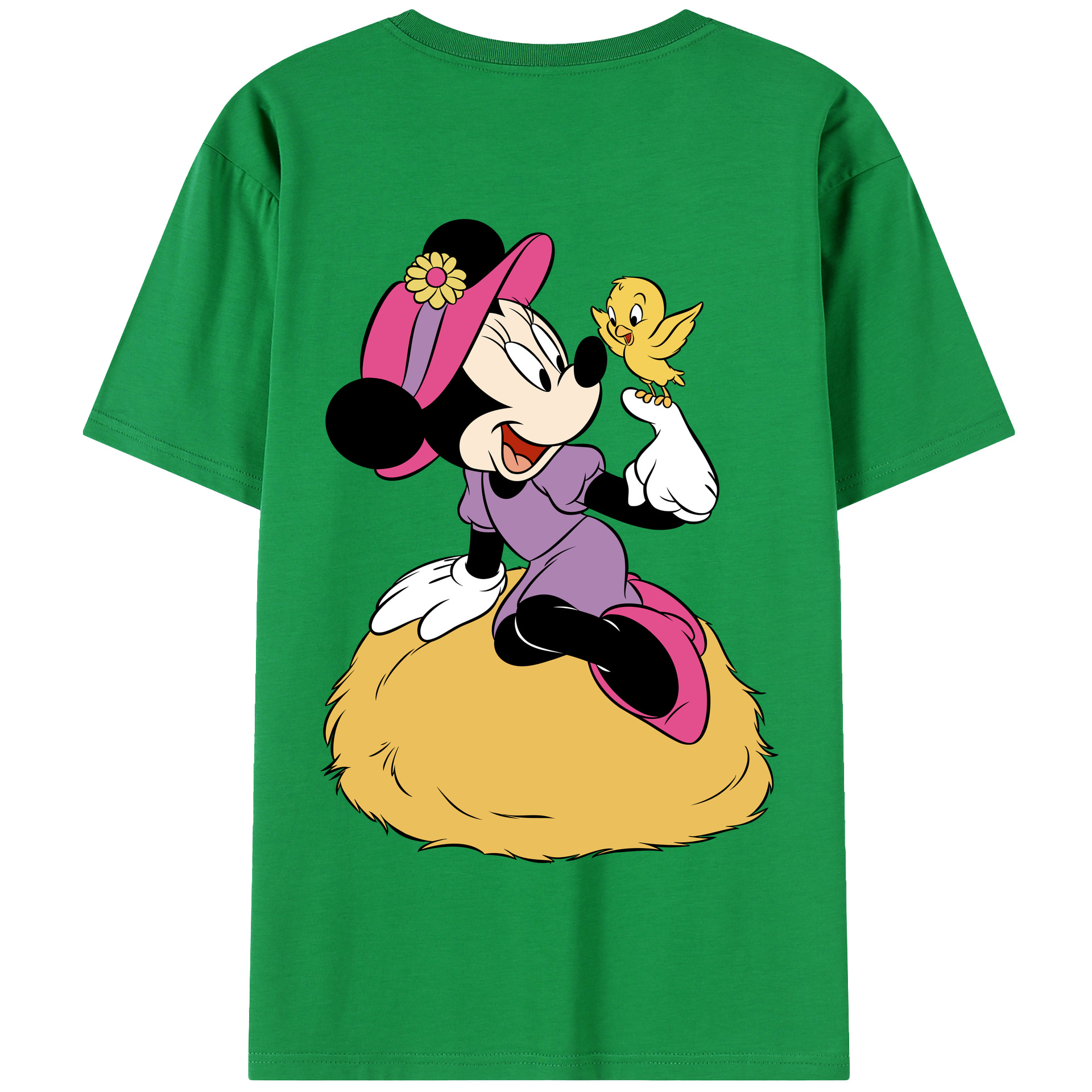 （画像用） ミッキーマウス Mickey Mouse 綿100％半袖Tシャツ（背面プリント）