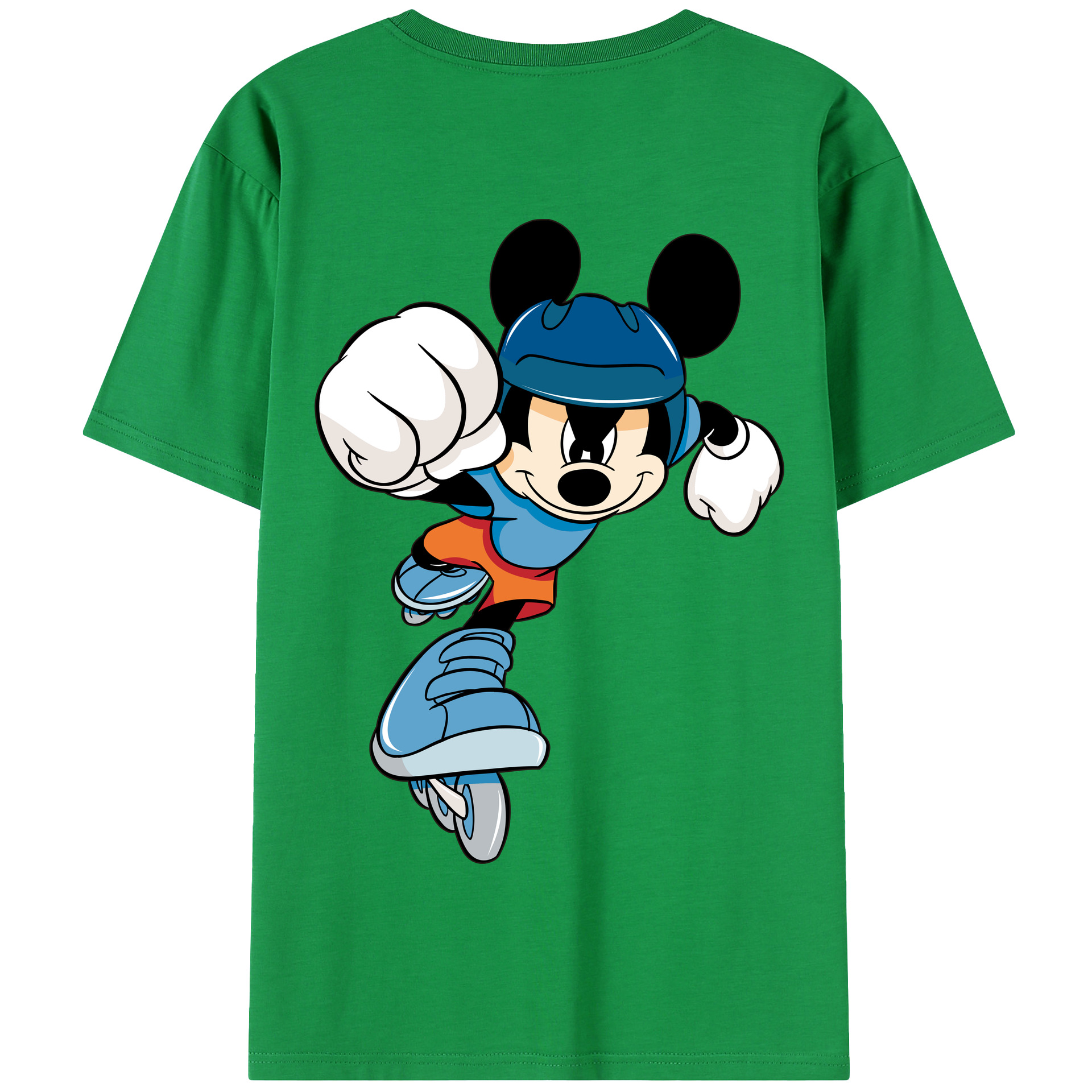 （画像用） ミッキーマウス Mickey Mouse 綿100％半袖Tシャツ（背面プリント）