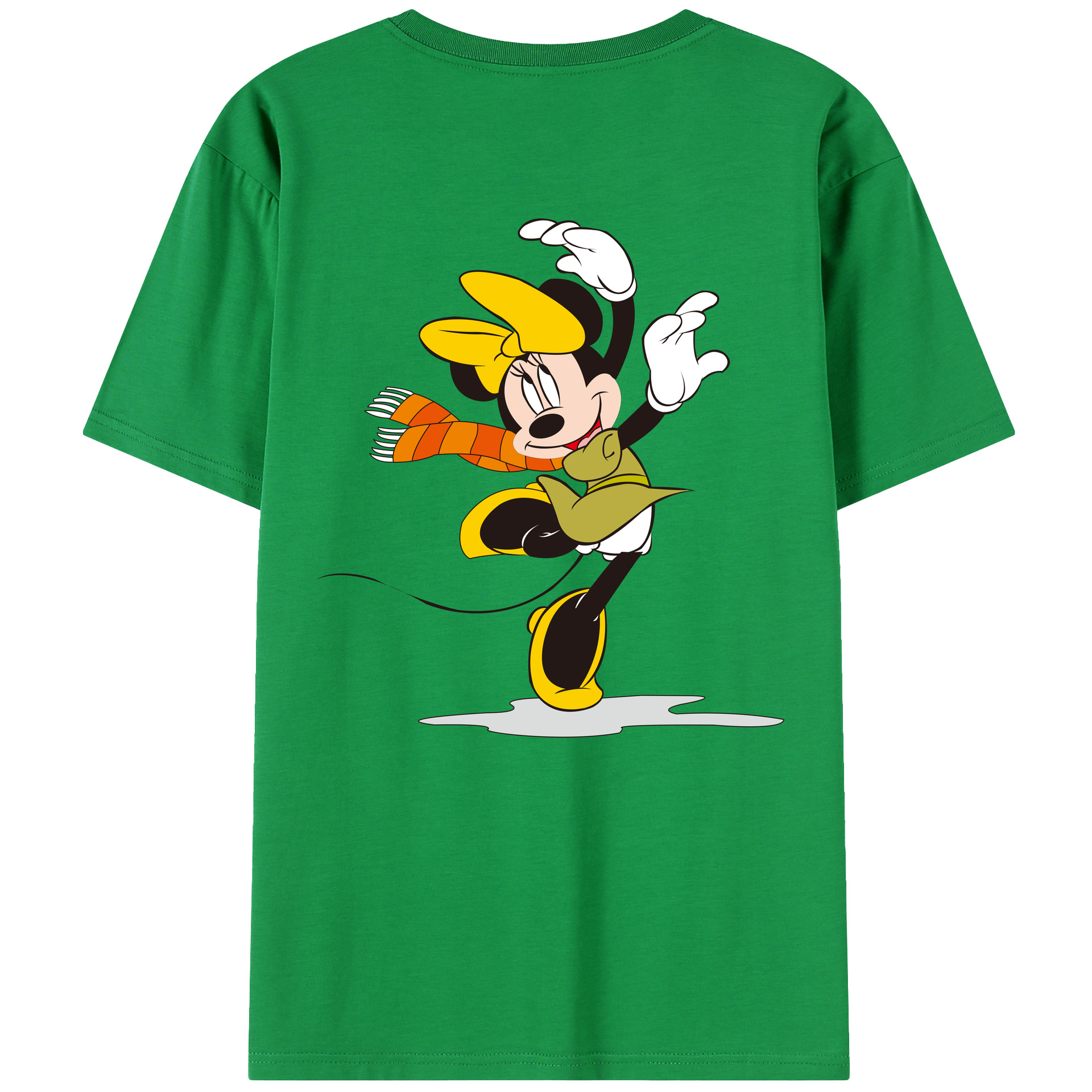 （画像用） ミッキーマウス Mickey Mouse 綿100％半袖Tシャツ（背面プリント）