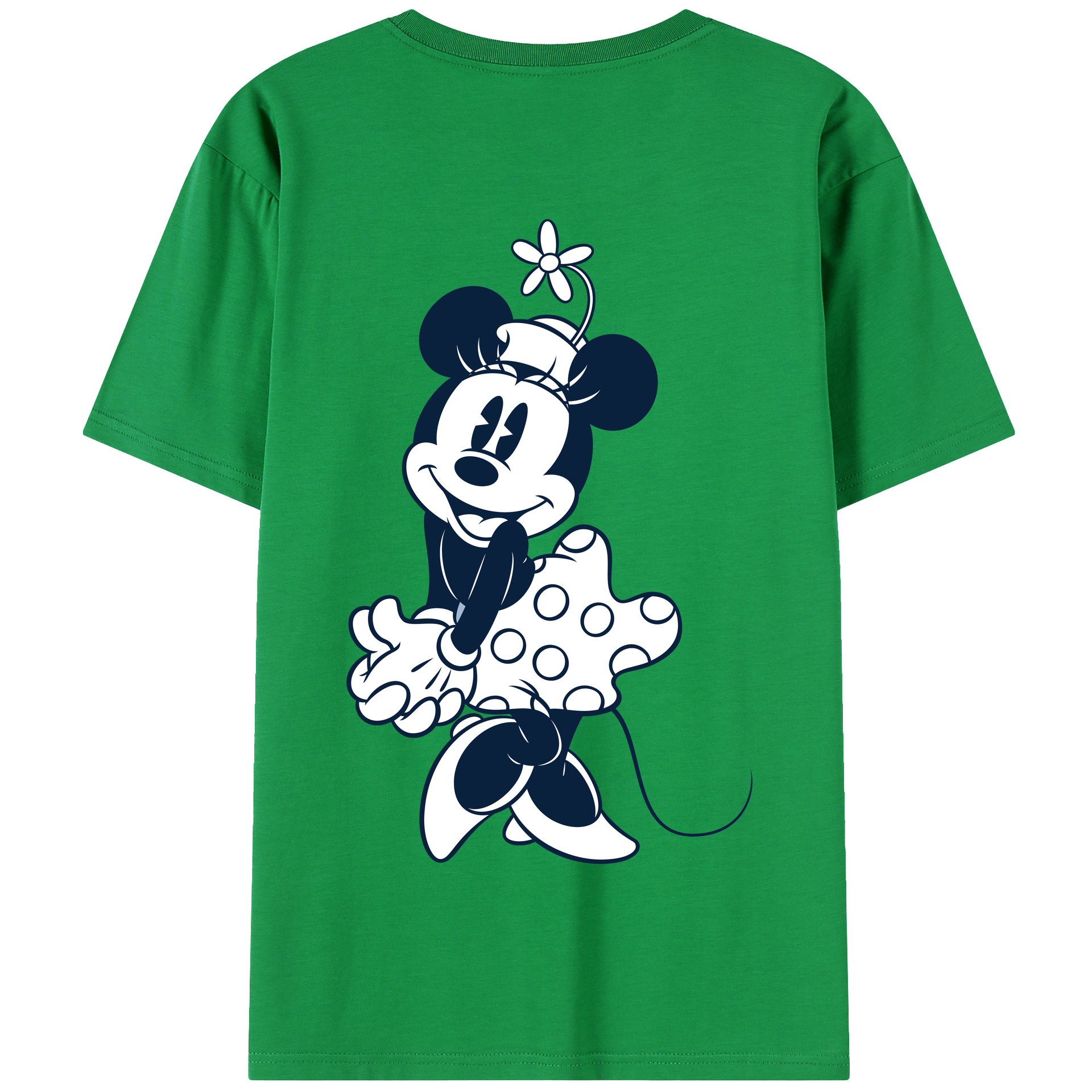 （画像用） ミッキーマウス Mickey Mouse 綿100％半袖Tシャツ（背面プリント）