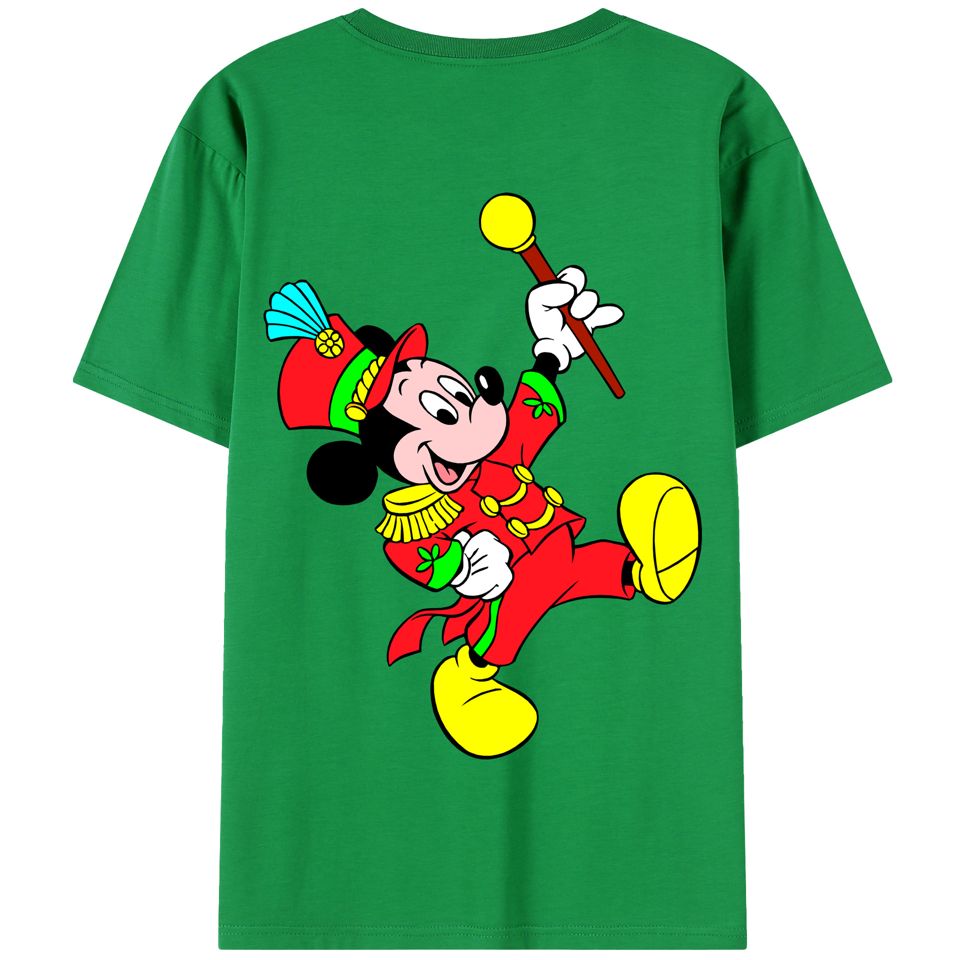 （画像用） ミッキーマウス Mickey Mouse 綿100％半袖Tシャツ（背面プリント）