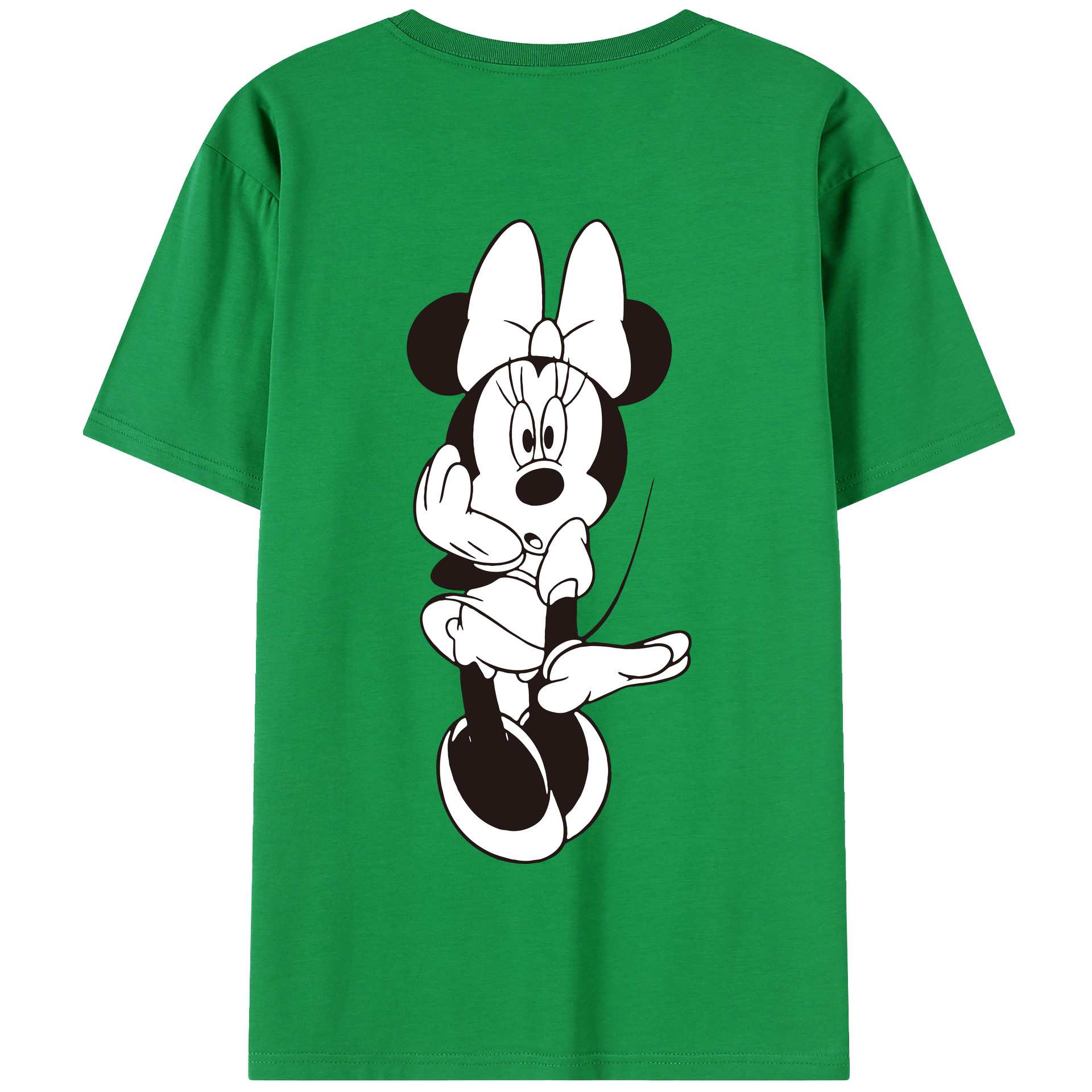 （画像用） ミッキーマウス Mickey Mouse 綿100％半袖Tシャツ（背面プリント）