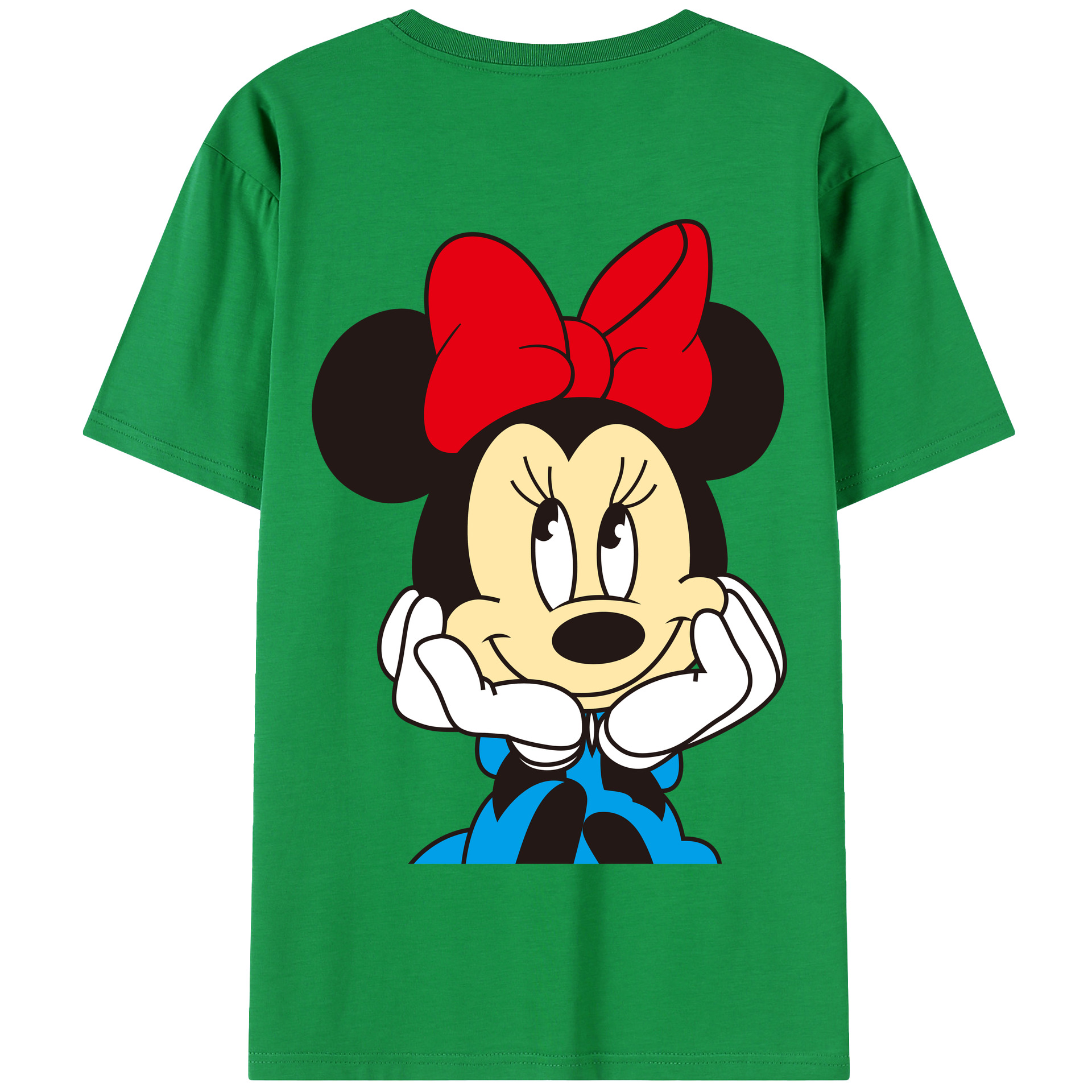 （画像用） ミッキーマウス Mickey Mouse 綿100％半袖Tシャツ（背面プリント）