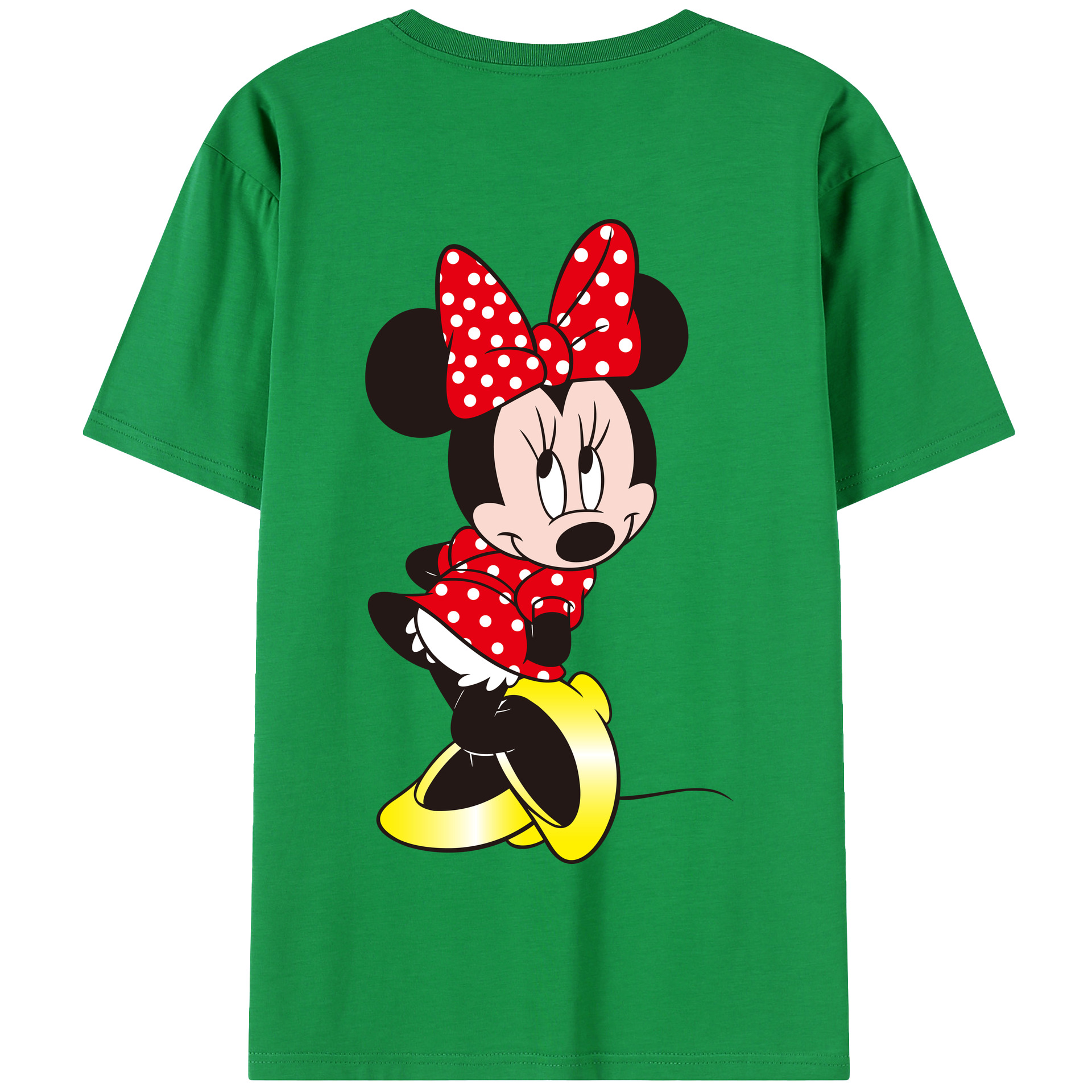 （画像用） ミッキーマウス Mickey Mouse 綿100％半袖Tシャツ（背面プリント）