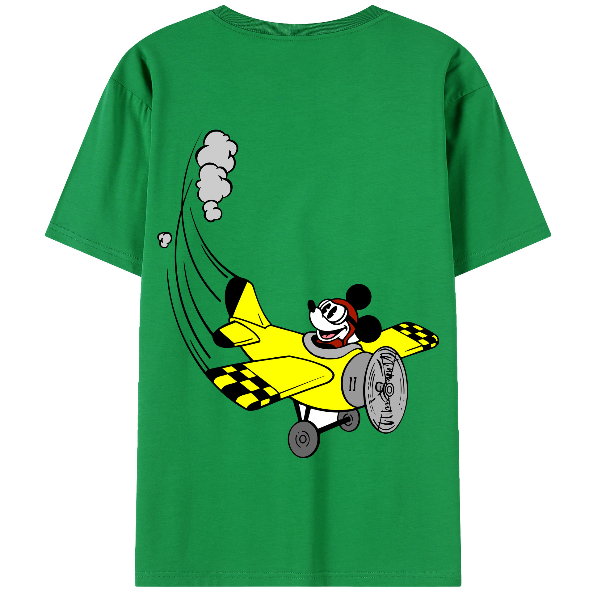 （画像用） ミッキーマウス Mickey Mouse 綿100％半袖Tシャツ（背面プリント）