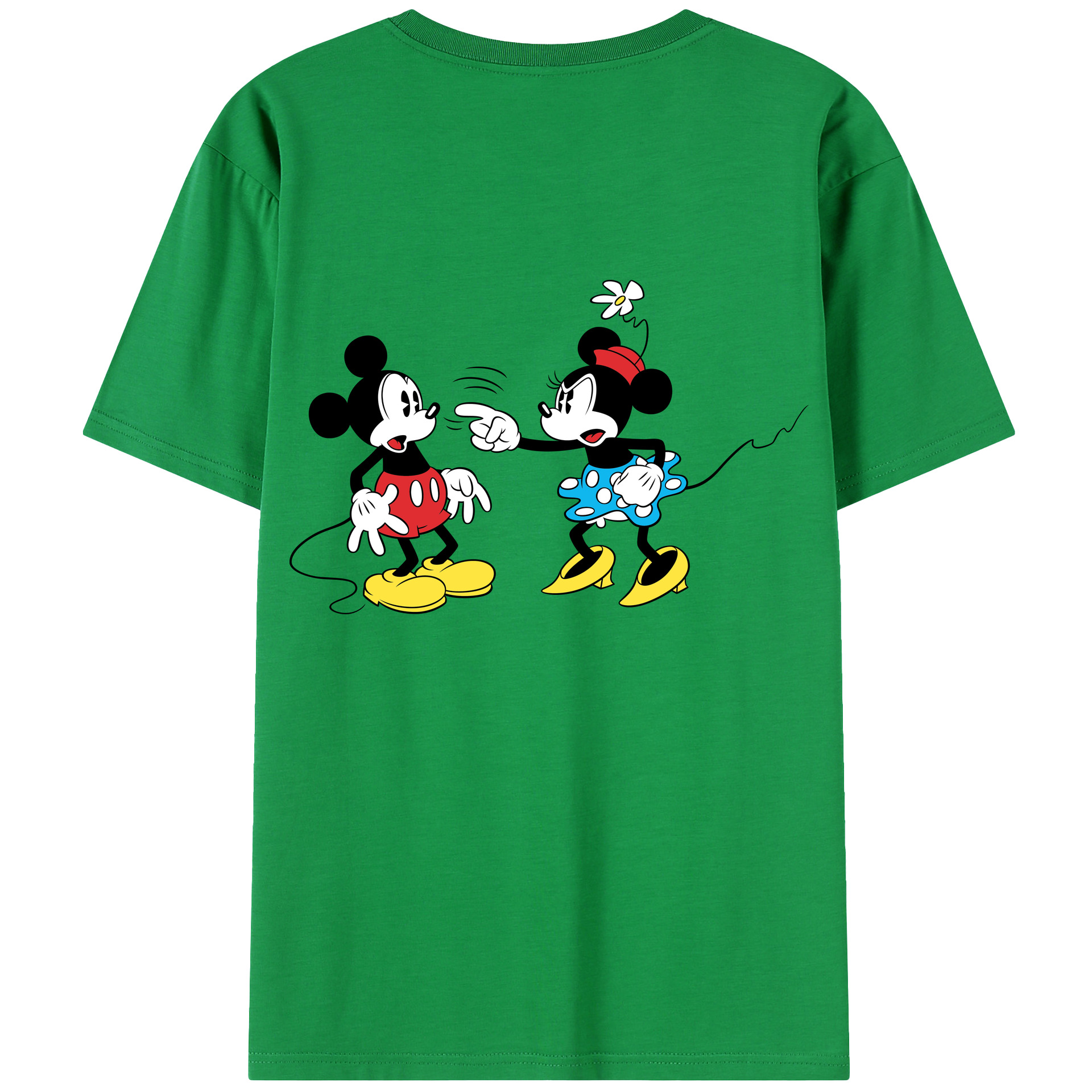 （画像用） ミッキーマウス Mickey Mouse 綿100％半袖Tシャツ（背面プリント）