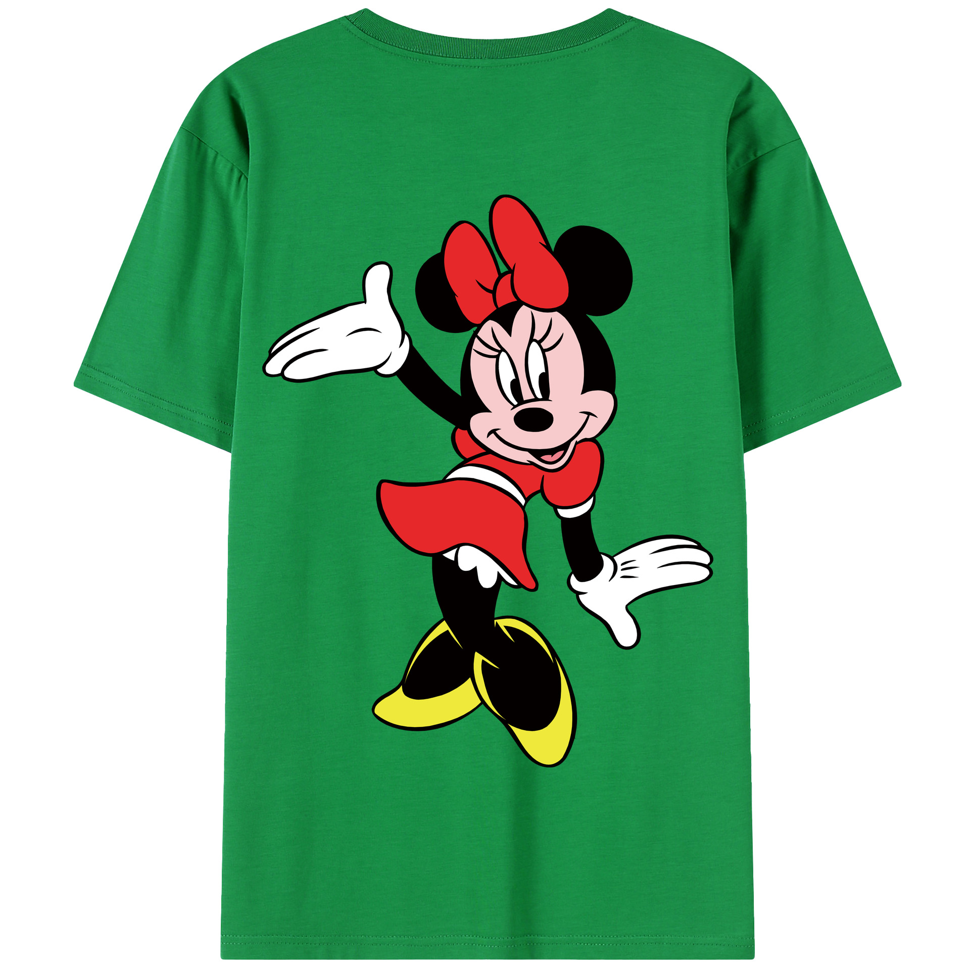 （画像用） ミッキーマウス Mickey Mouse 綿100％半袖Tシャツ（背面プリント）
