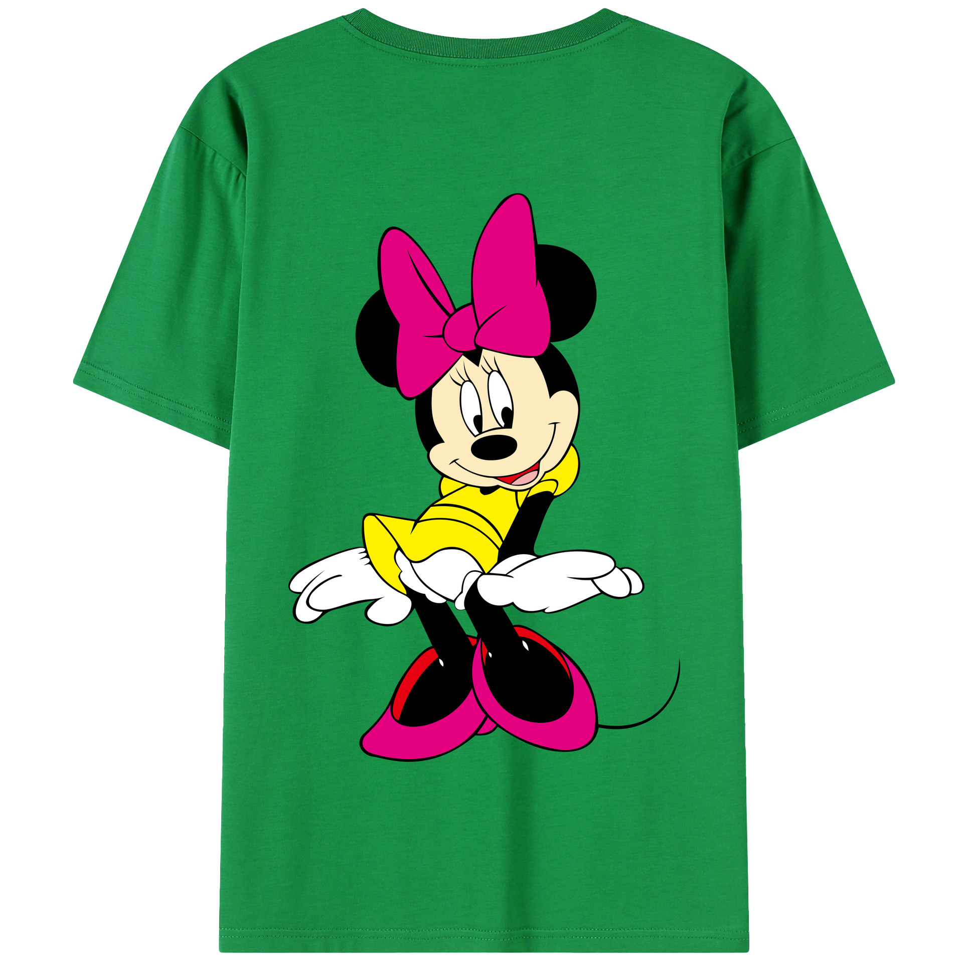（画像用） ミッキーマウス Mickey Mouse 綿100％半袖Tシャツ（背面プリント）
