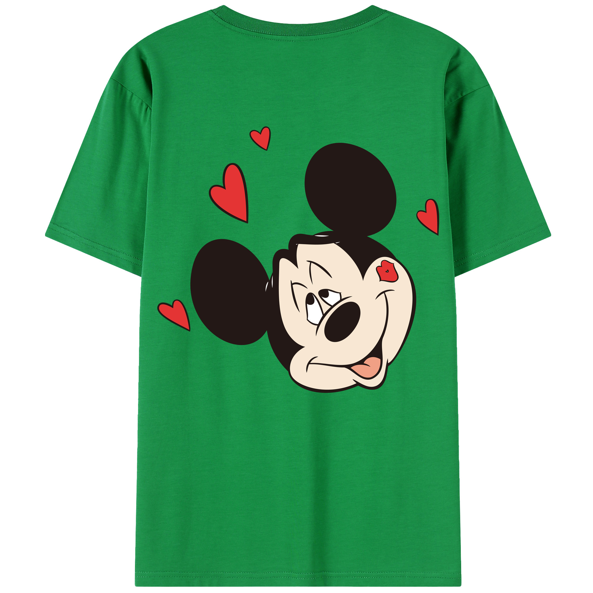 （画像用） ミッキーマウス Mickey Mouse 綿100％半袖Tシャツ（背面プリント）
