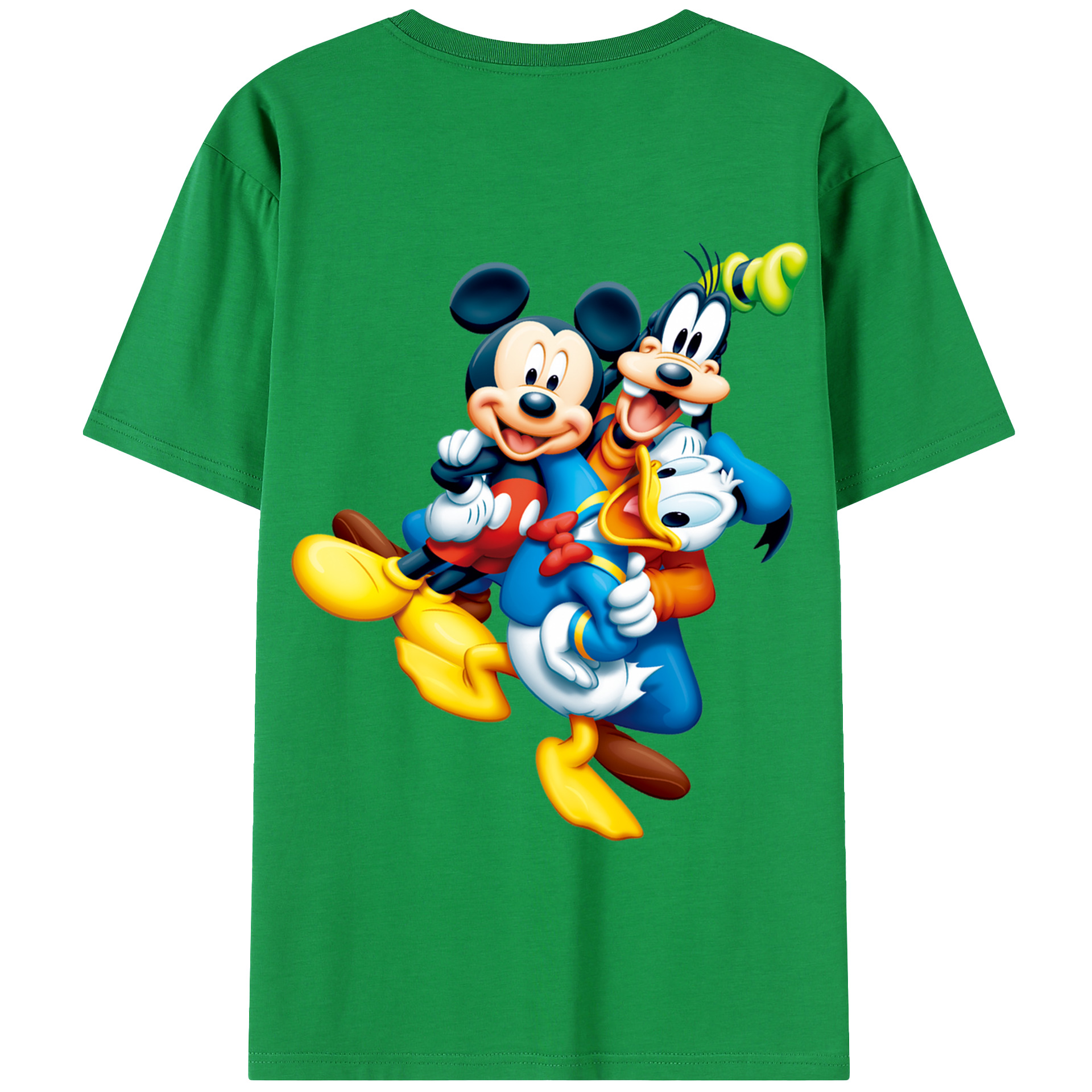 （画像用） ミッキーマウス Mickey Mouse 綿100％半袖Tシャツ（背面プリント）