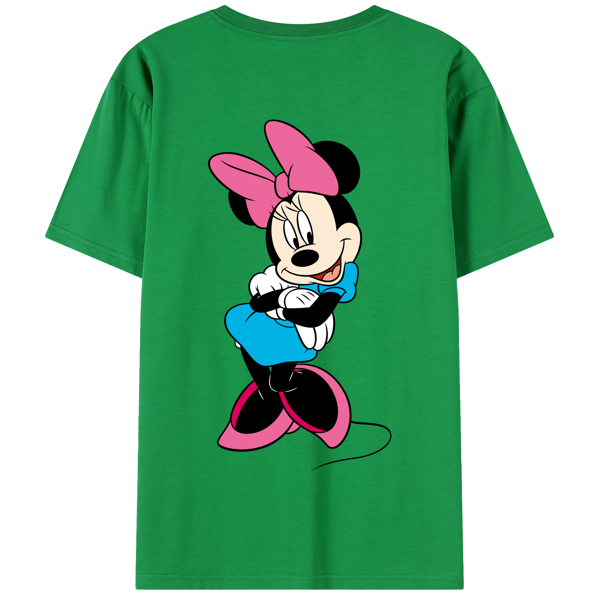 （画像用） ミッキーマウス Mickey Mouse 綿100％半袖Tシャツ（背面プリント）