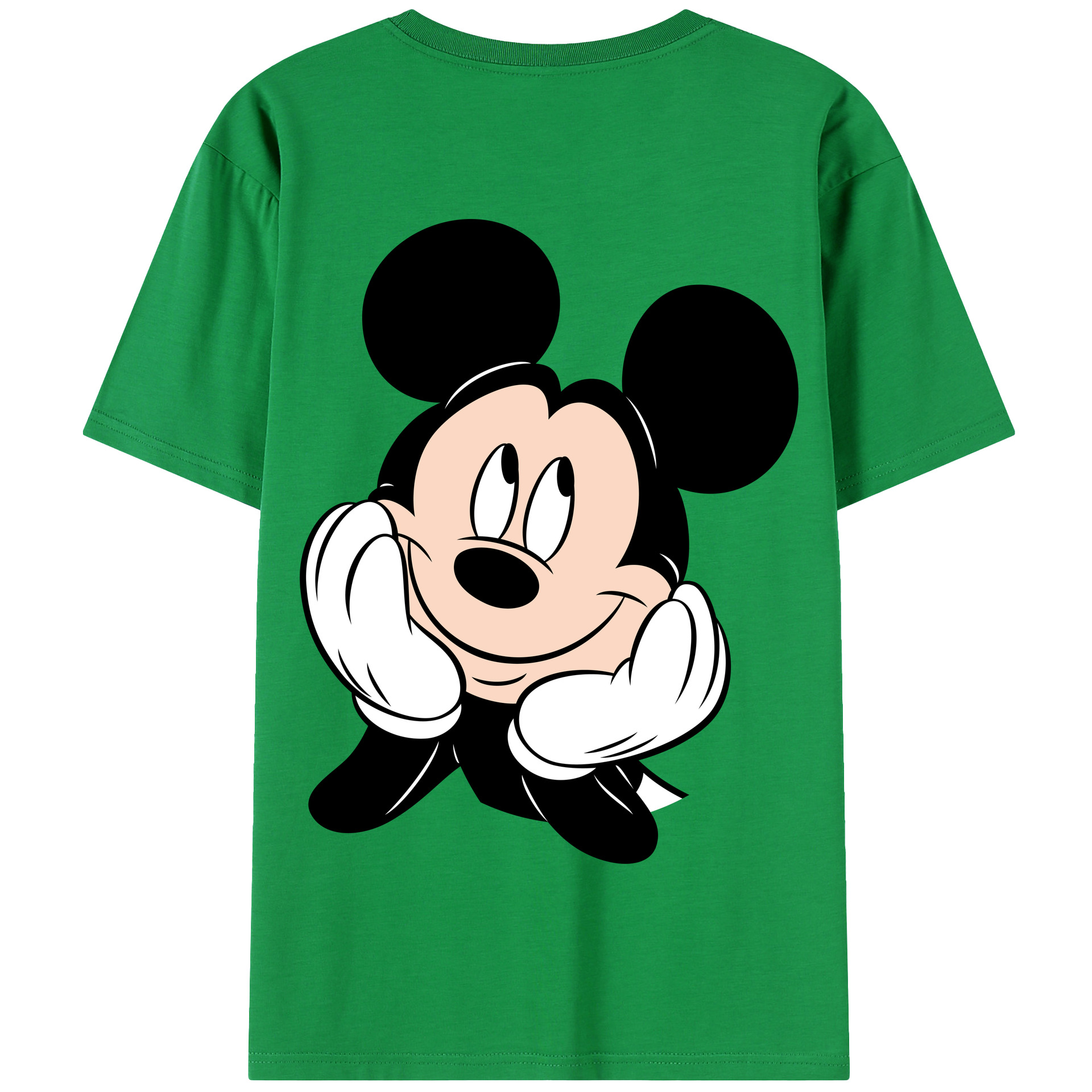 （画像用） ミッキーマウス Mickey Mouse 綿100％半袖Tシャツ（背面プリント）