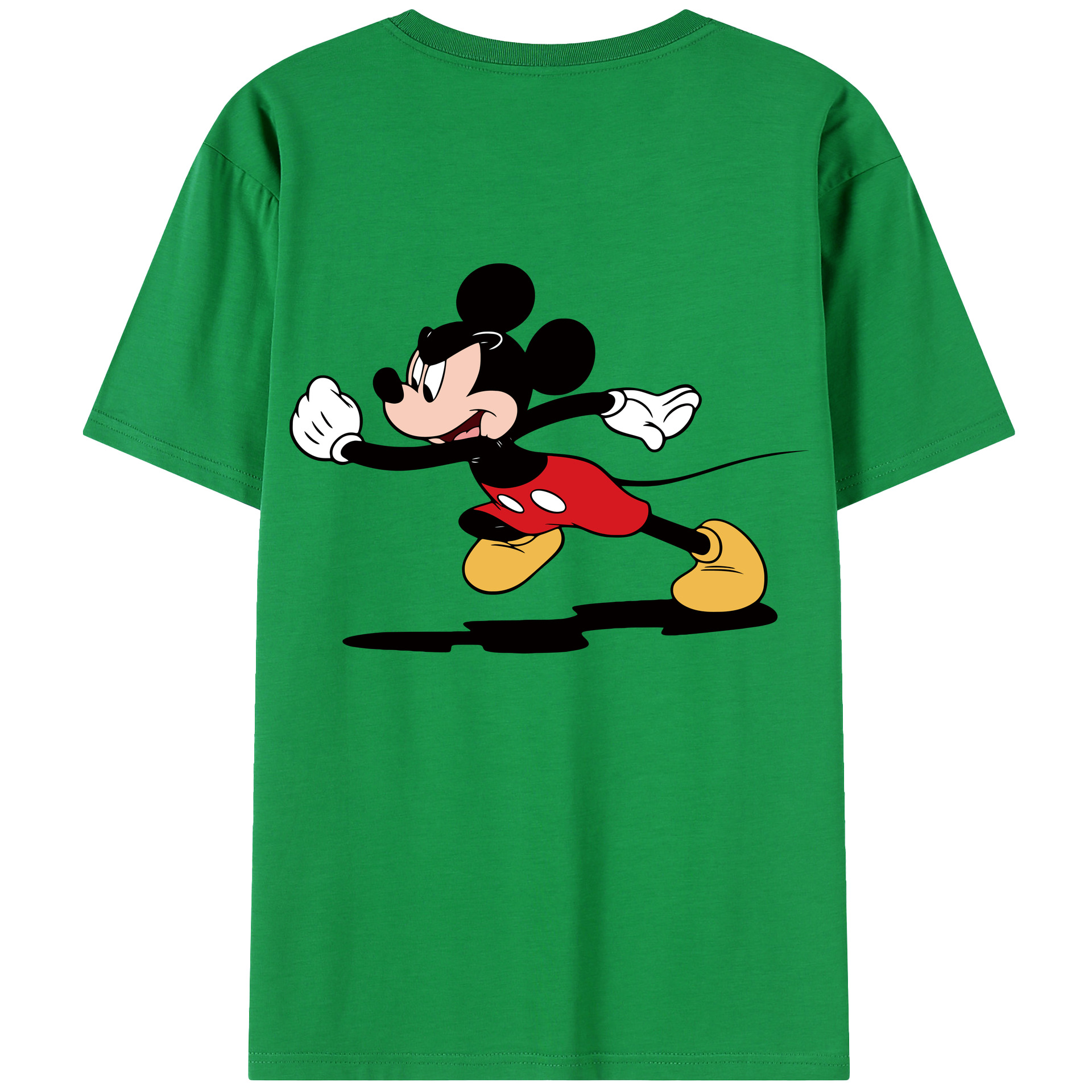 （画像用） ミッキーマウス Mickey Mouse 綿100％半袖Tシャツ（背面プリント）