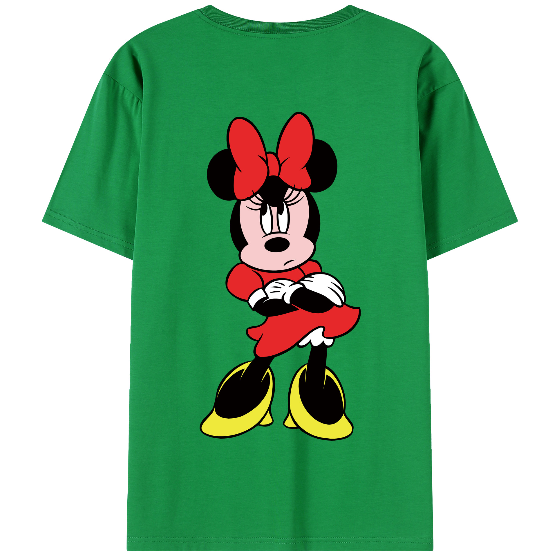 （画像用） ミッキーマウス Mickey Mouse 綿100％半袖Tシャツ（背面プリント）