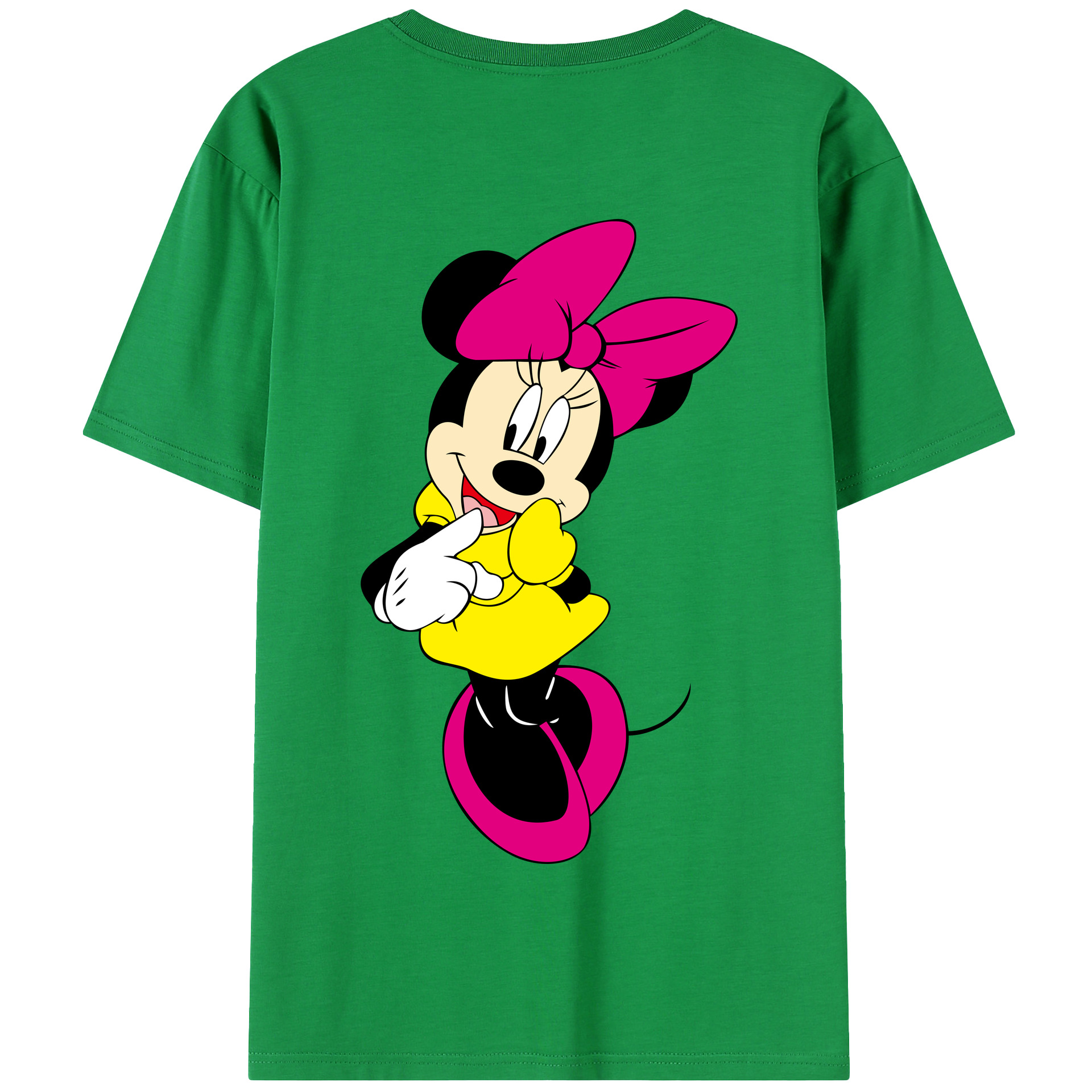 （画像用） ミッキーマウス Mickey Mouse 綿100％半袖Tシャツ（背面プリント）