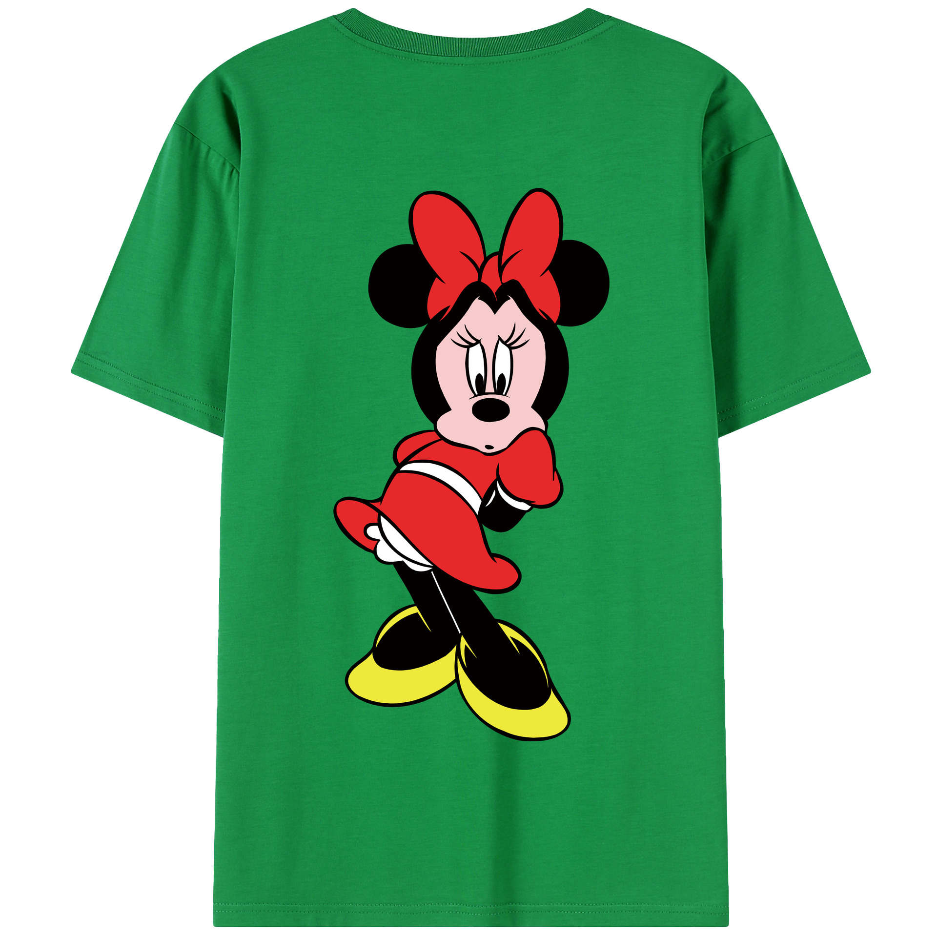 ミッキーマウス Mickey Mouse 綿100％半袖Tシャツ（背面プリント）