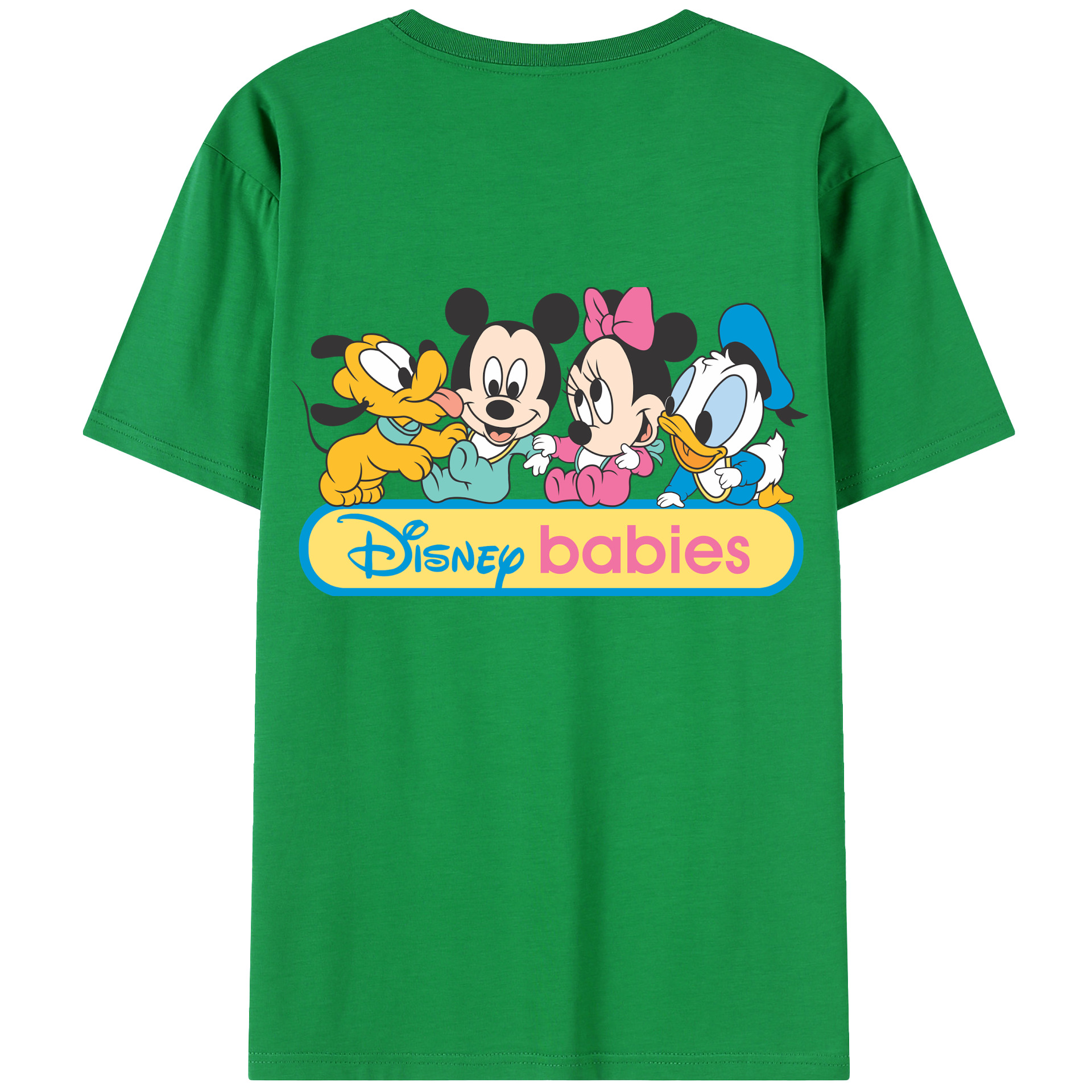 （画像用） ミッキーマウス Mickey Mouse 綿100％半袖Tシャツ（背面プリント）