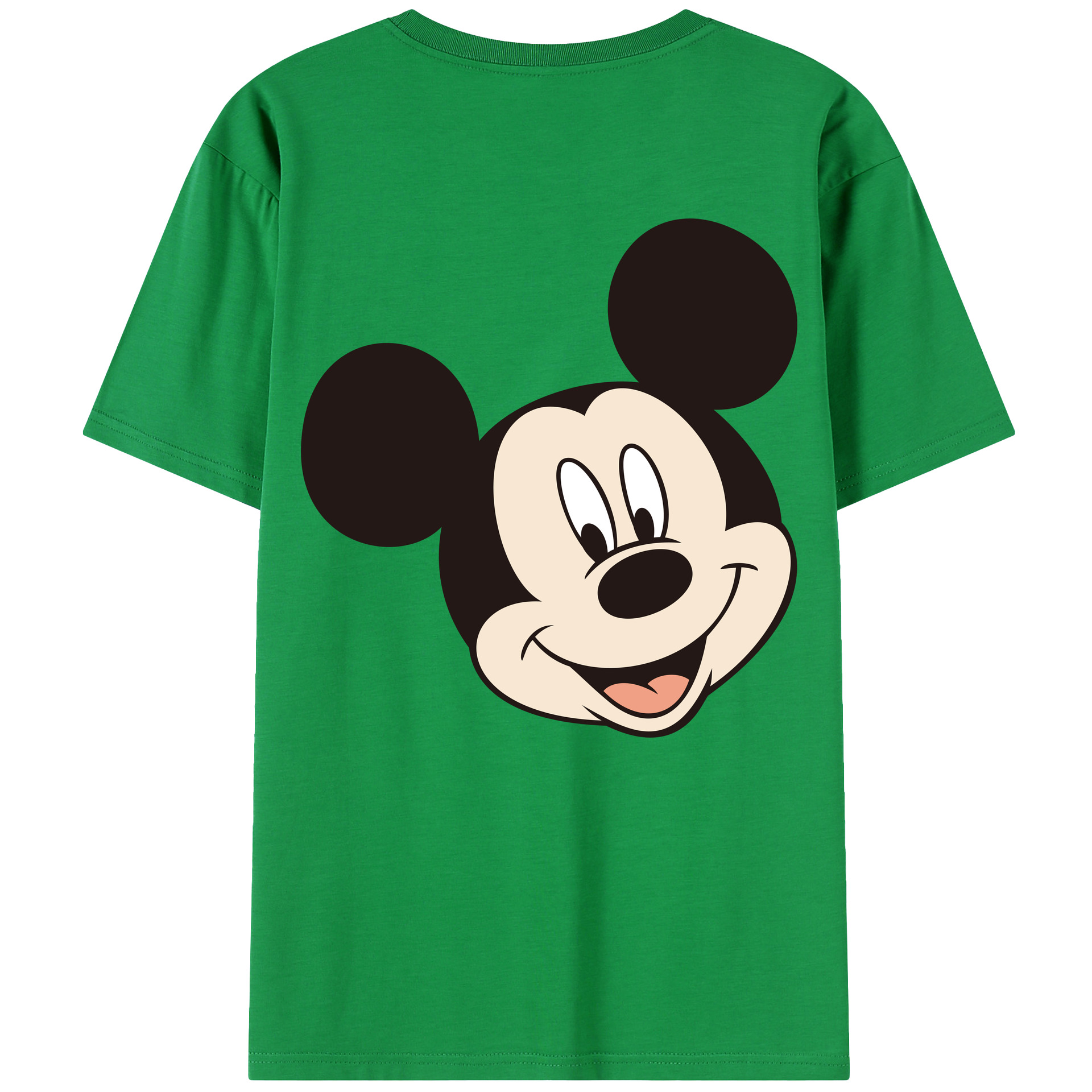 （画像用） ミッキーマウス Mickey Mouse 綿100％半袖Tシャツ（背面プリント）