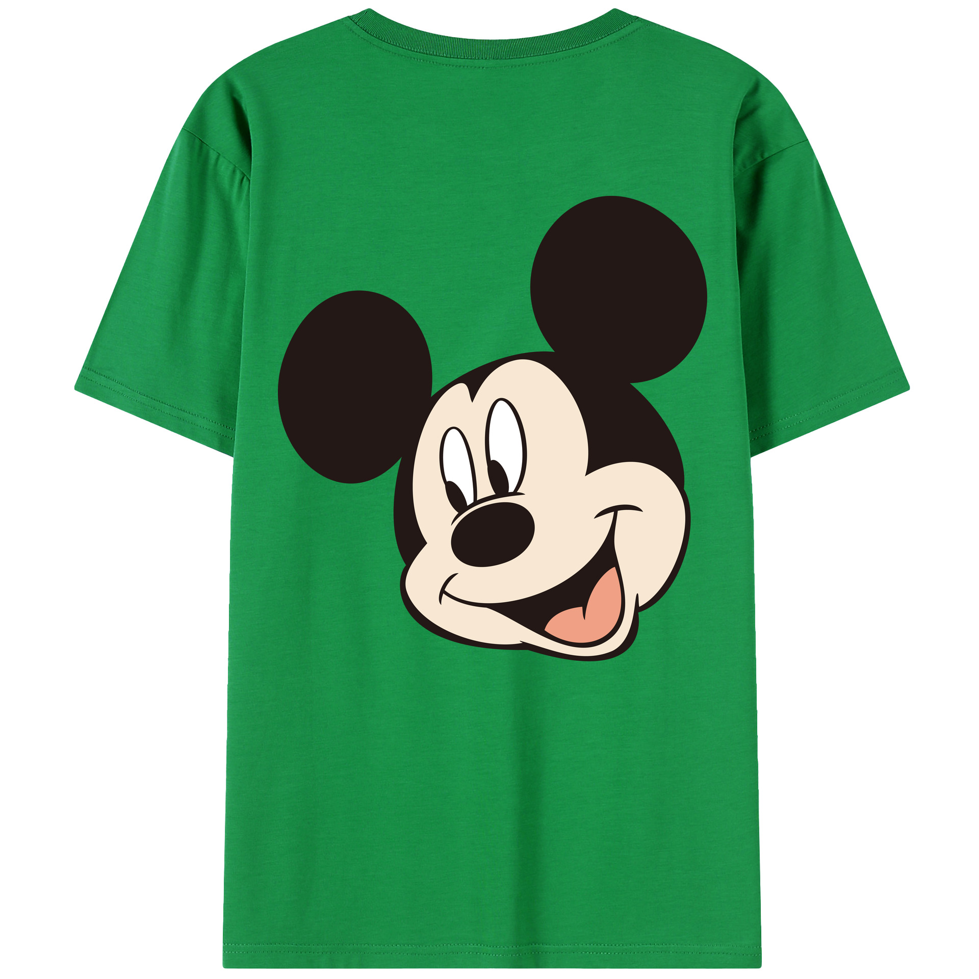 （画像用） ミッキーマウス Mickey Mouse 綿100％半袖Tシャツ（背面プリント）