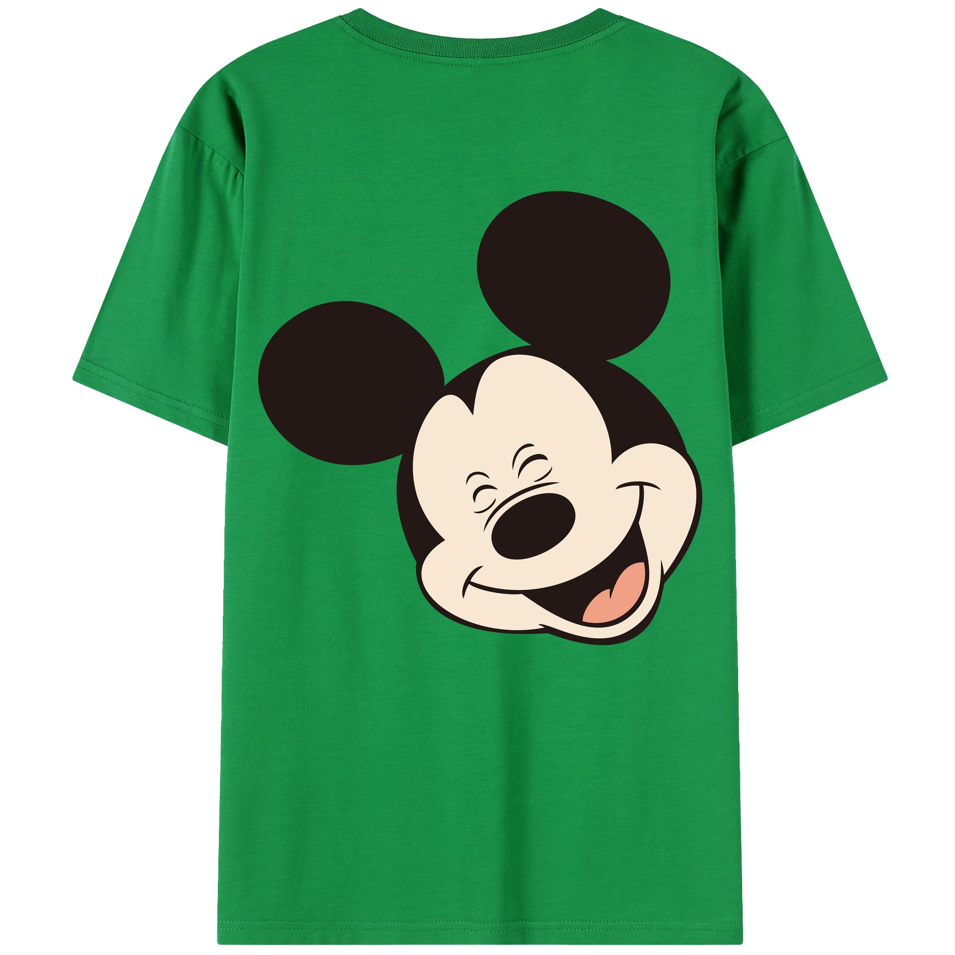 （画像用） ミッキーマウス Mickey Mouse 綿100％半袖Tシャツ（背面プリント）