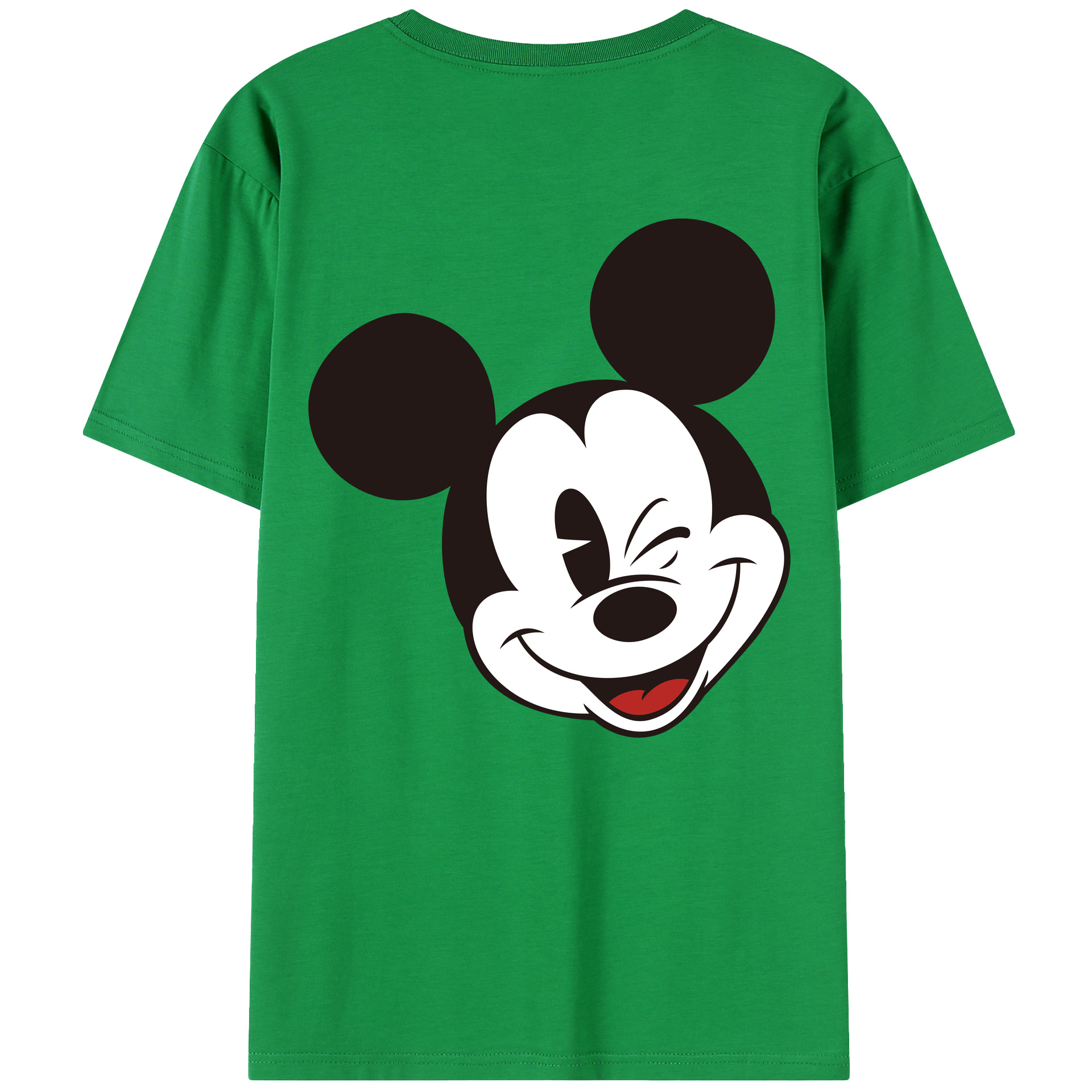 （画像用） ミッキーマウス Mickey Mouse 綿100％半袖Tシャツ（背面プリント）