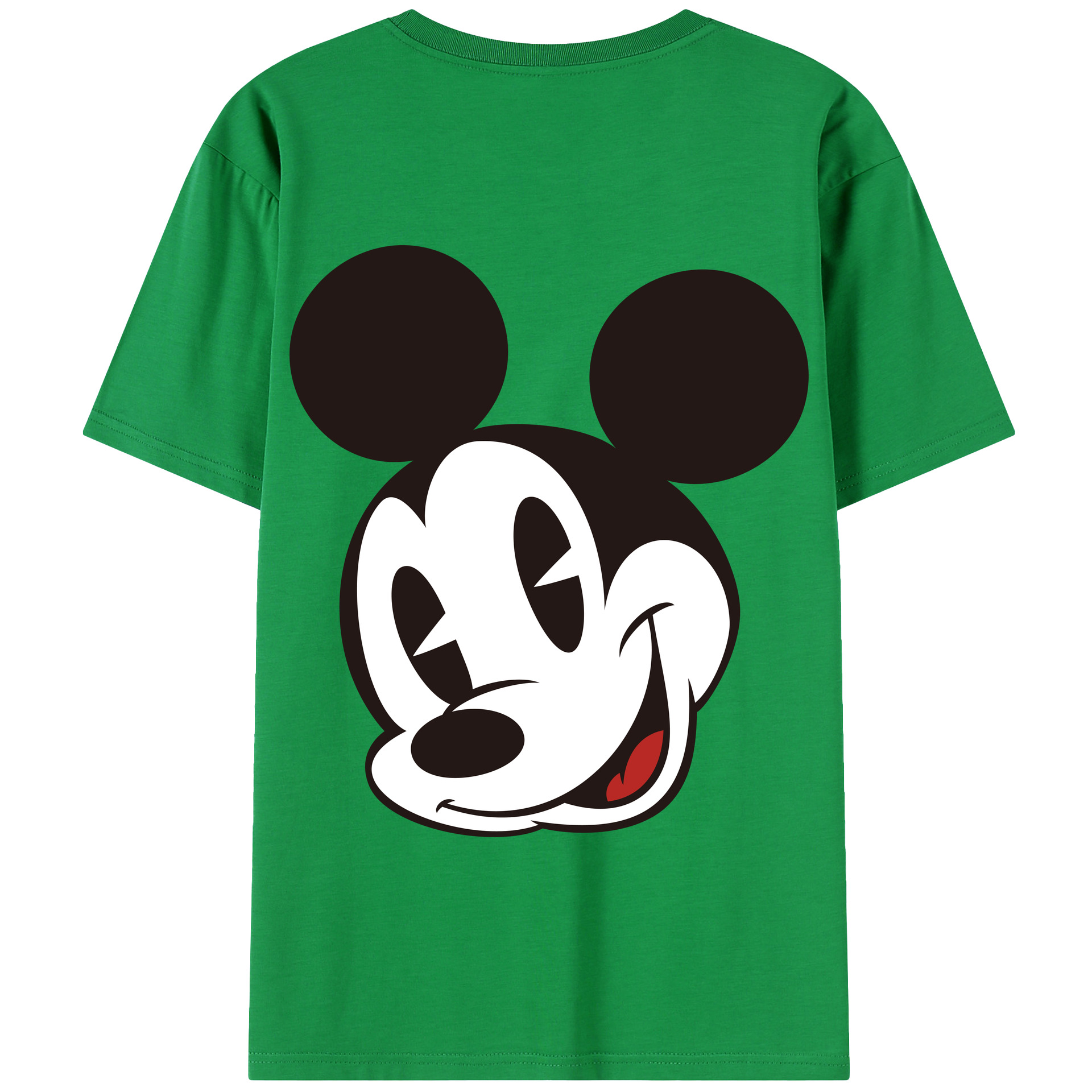 （画像用） ミッキーマウス Mickey Mouse 綿100％半袖Tシャツ（背面プリント）