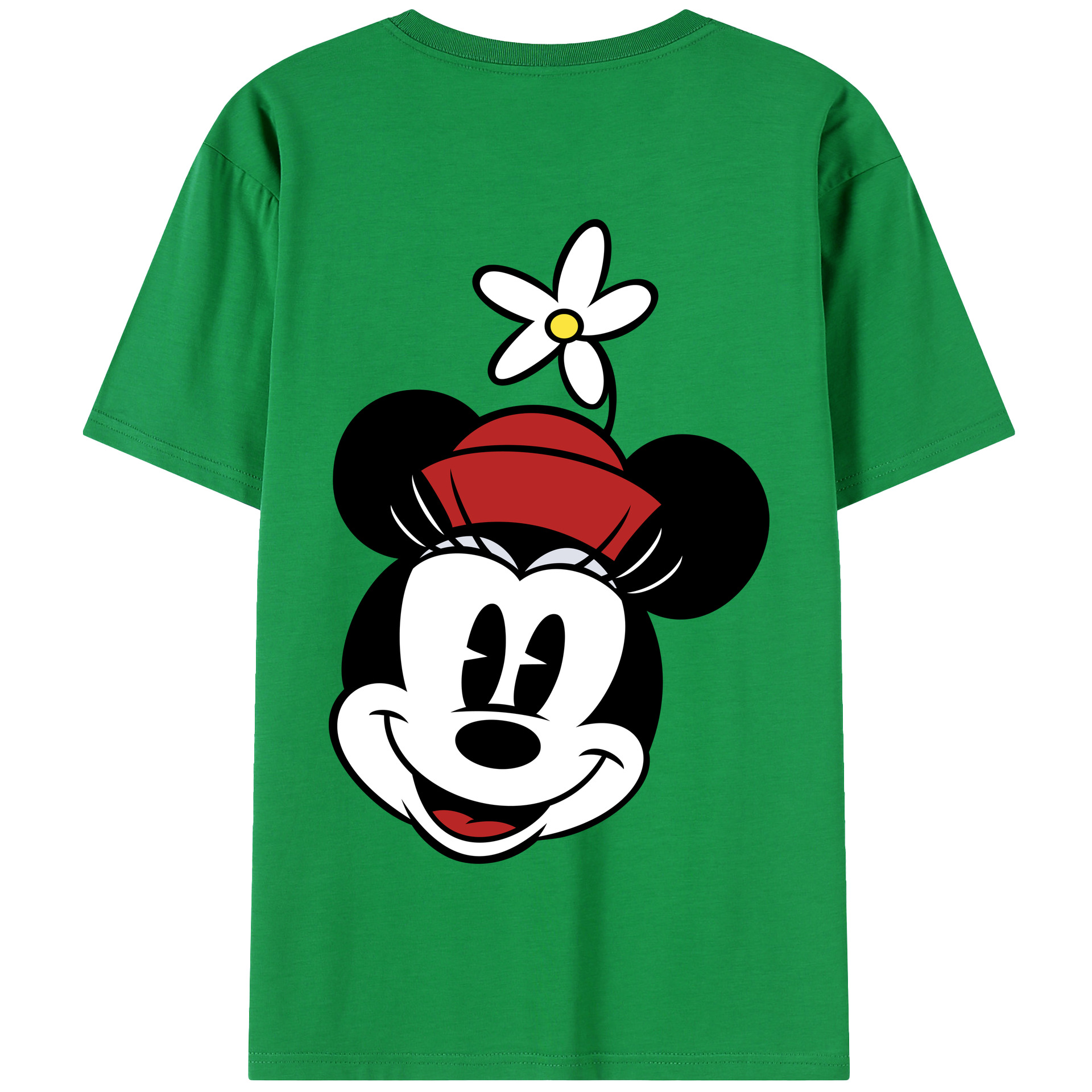 （画像用） ミッキーマウス Mickey Mouse 綿100％半袖Tシャツ（背面プリント）