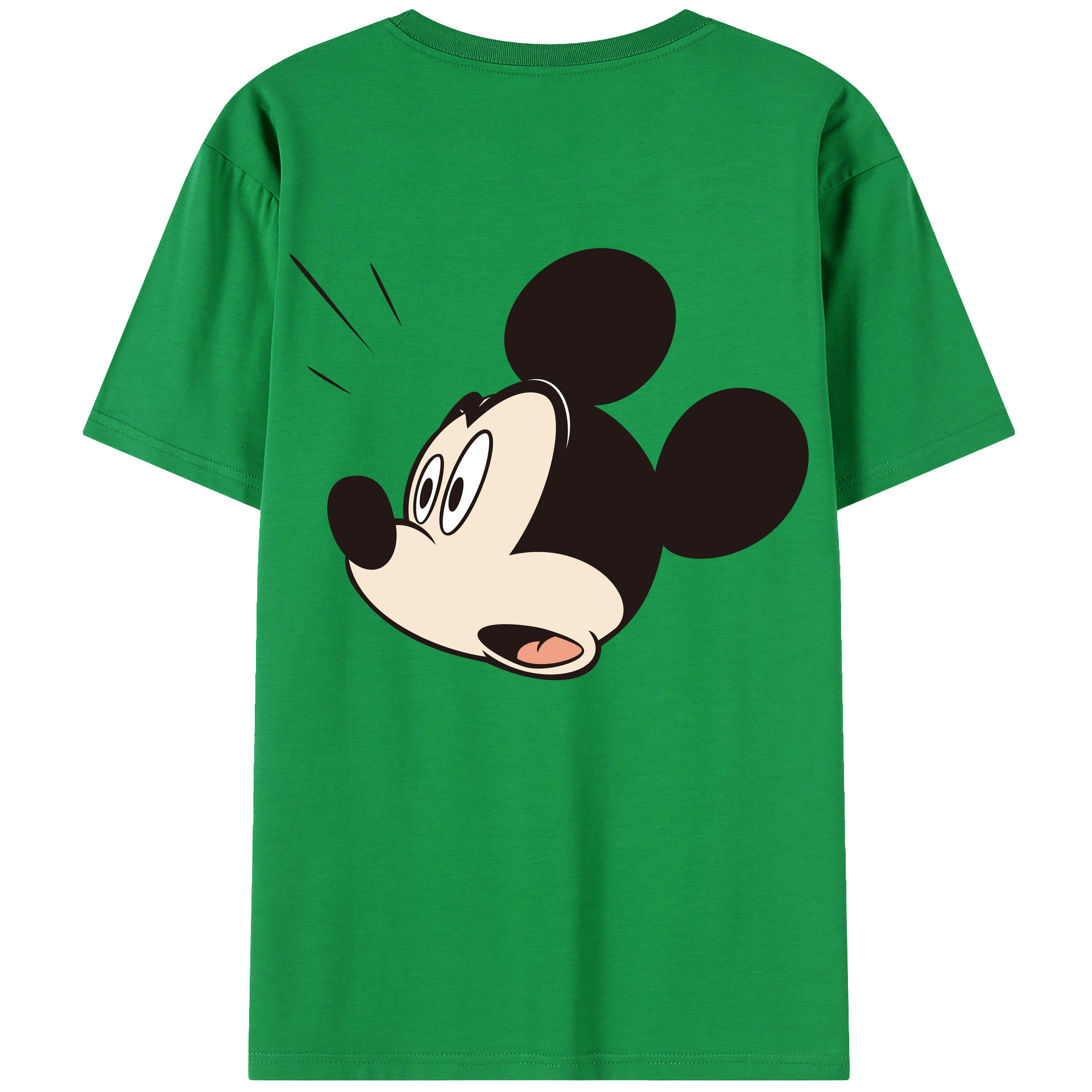 （画像用） ミッキーマウス Mickey Mouse 綿100％半袖Tシャツ（背面プリント）