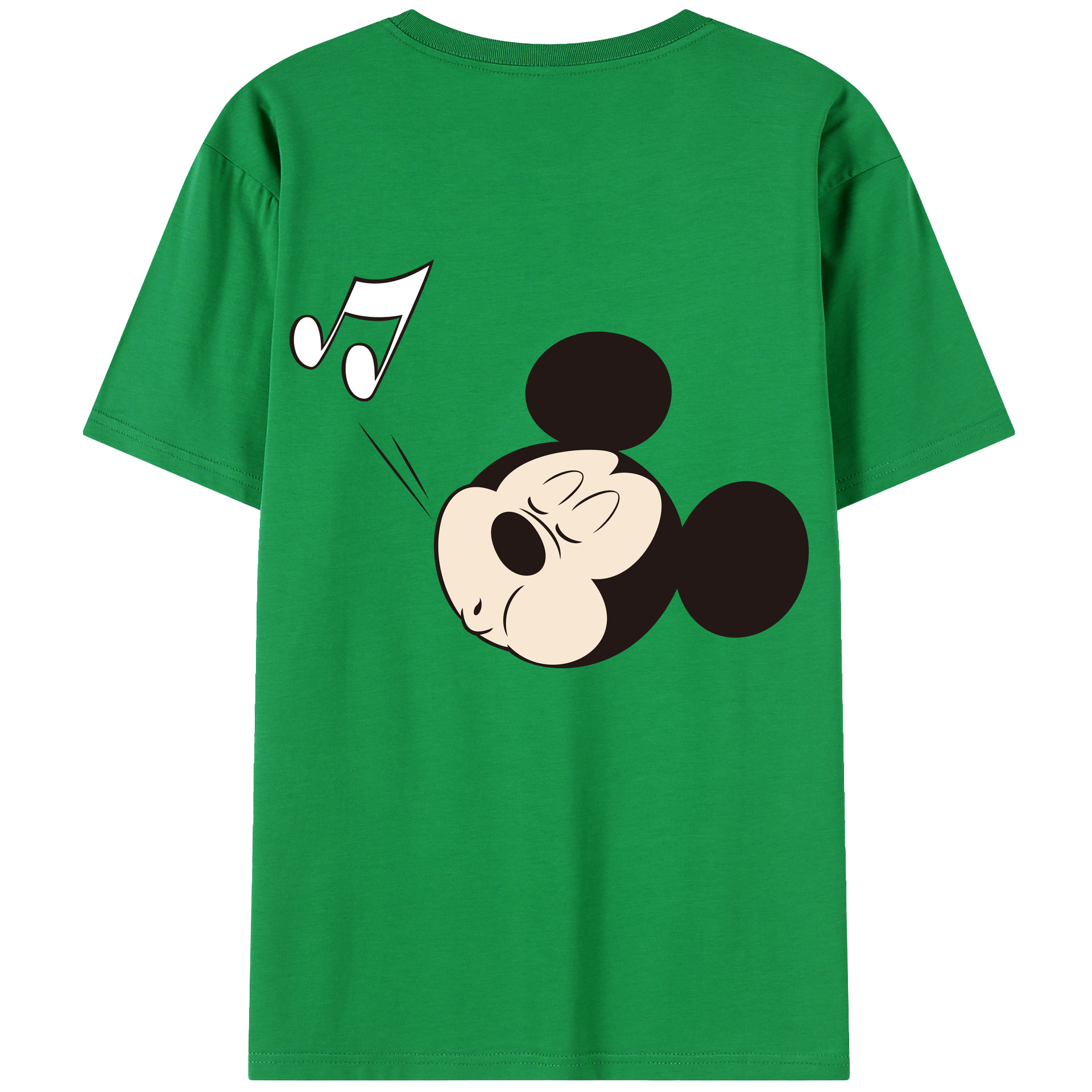 （画像用） ミッキーマウス Mickey Mouse 綿100％半袖Tシャツ（背面プリント）
