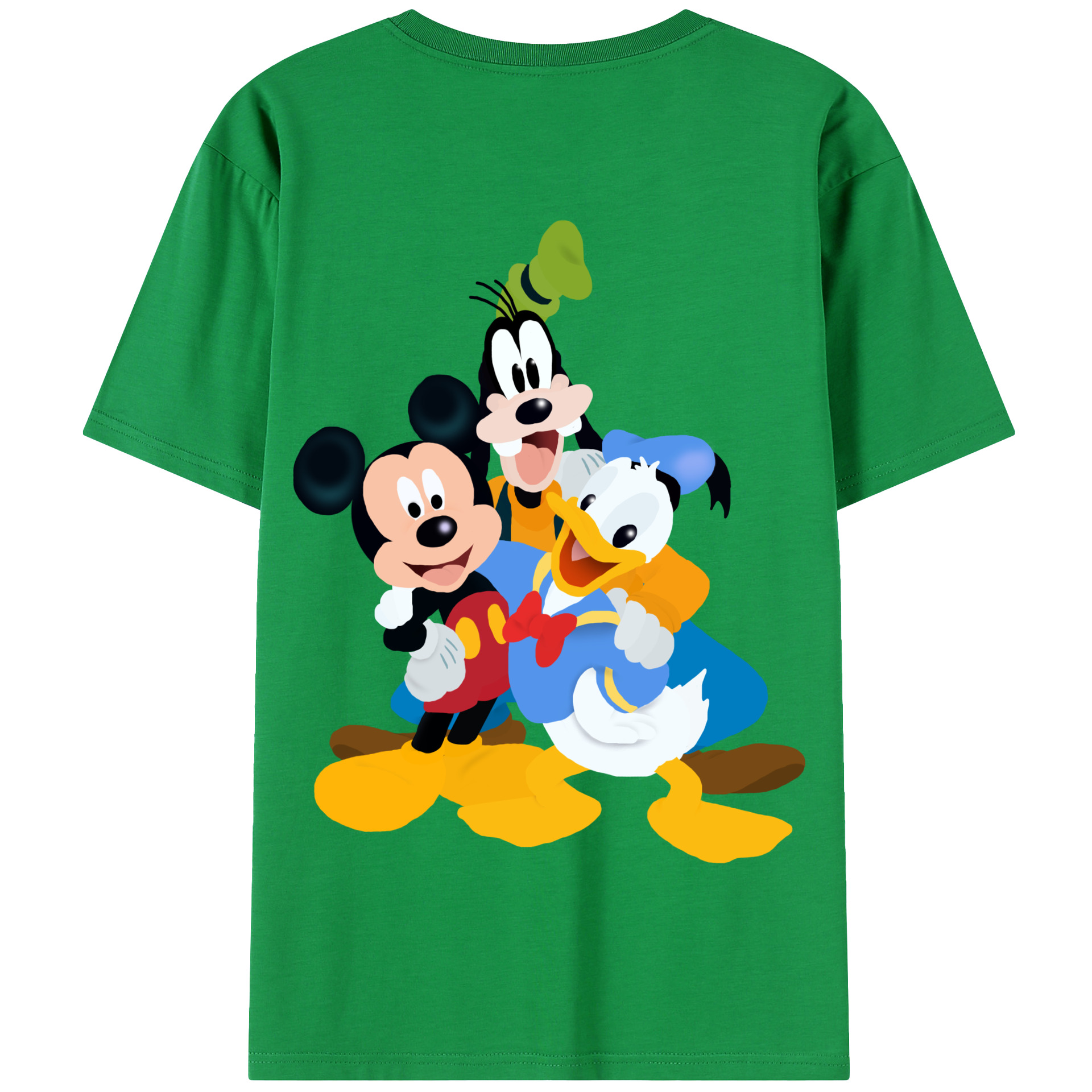 （画像用） ミッキーマウス Mickey Mouse 綿100％半袖Tシャツ（背面プリント）