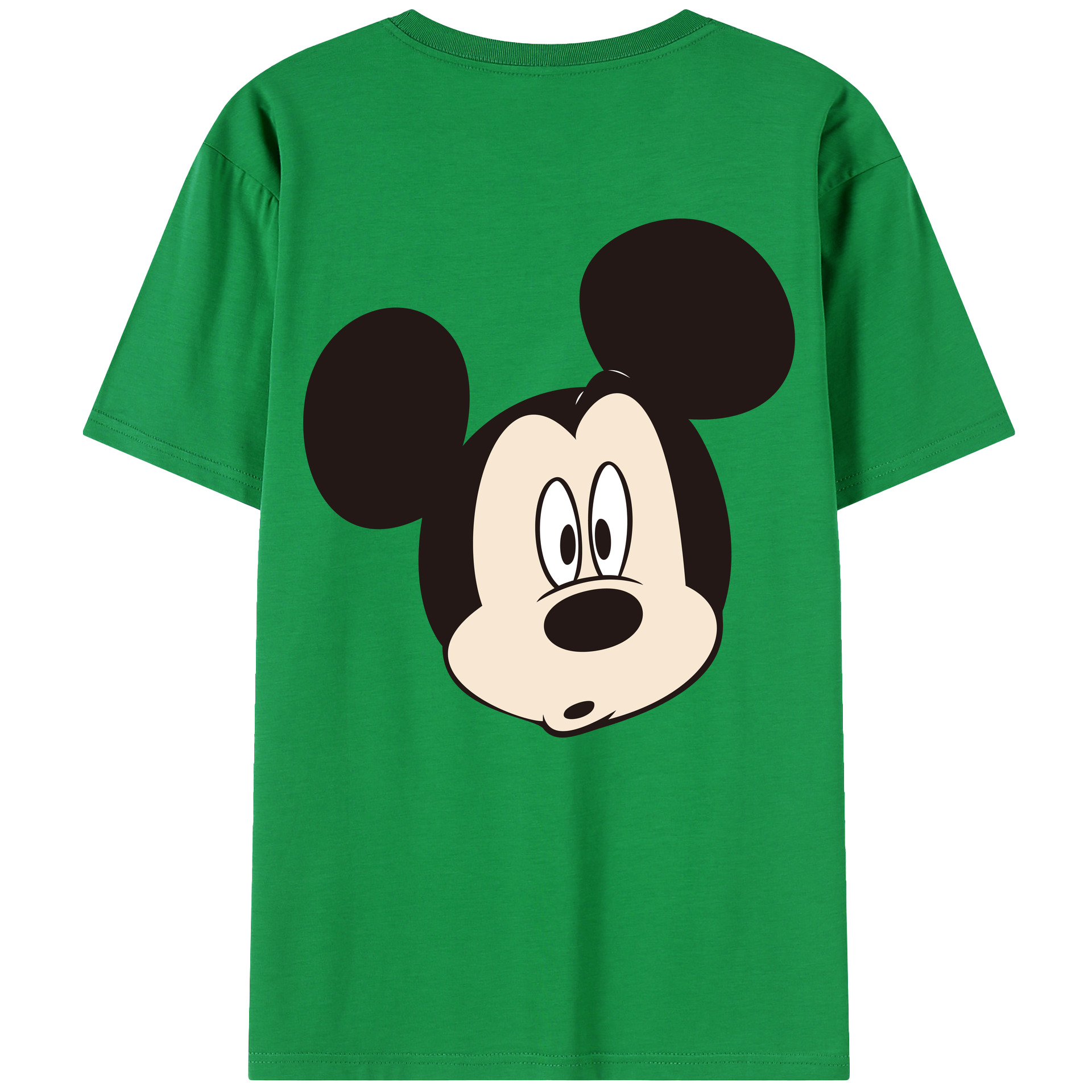 （画像用） ミッキーマウス Mickey Mouse 綿100％半袖Tシャツ（背面プリント）