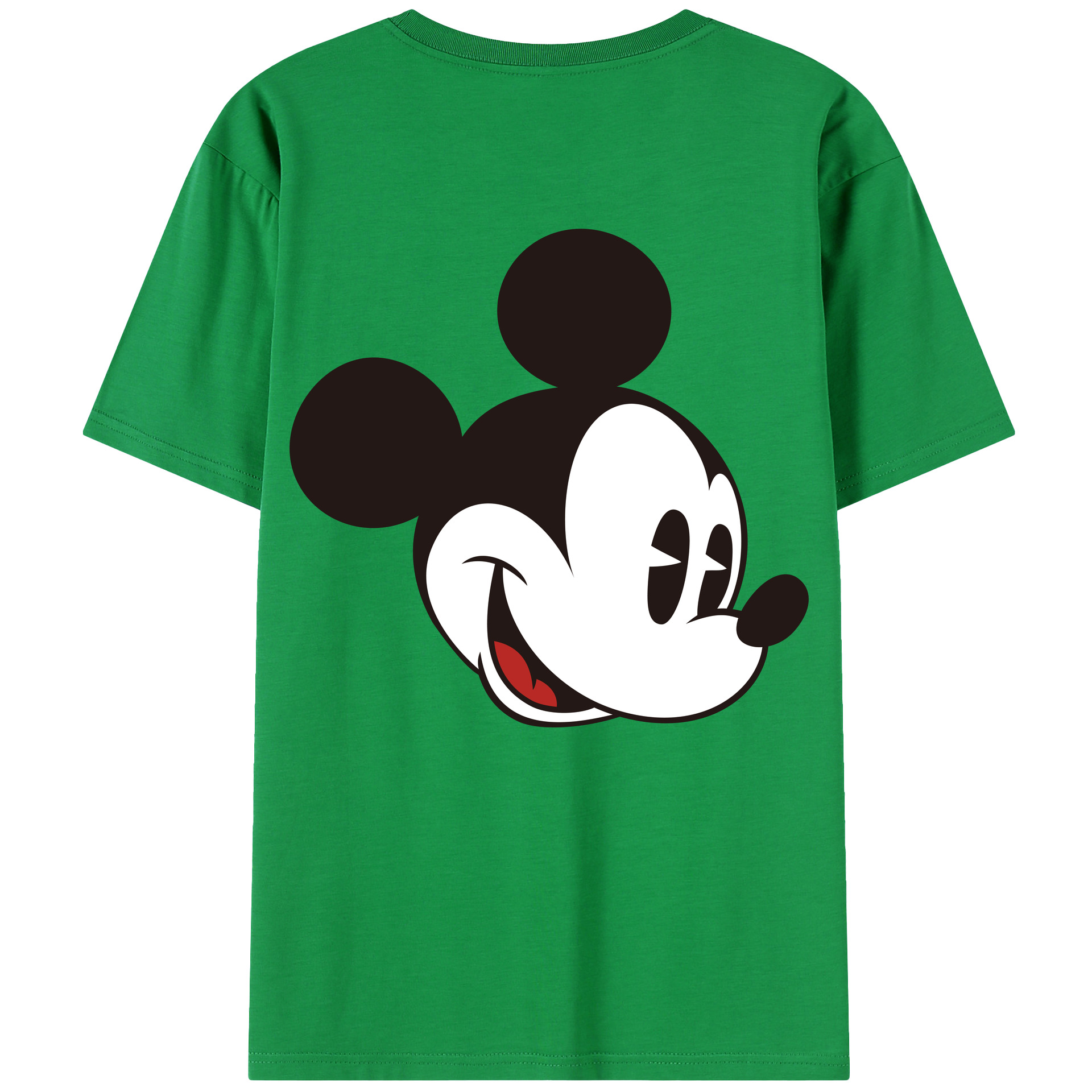 （画像用） ミッキーマウス Mickey Mouse 綿100％半袖Tシャツ（背面プリント）