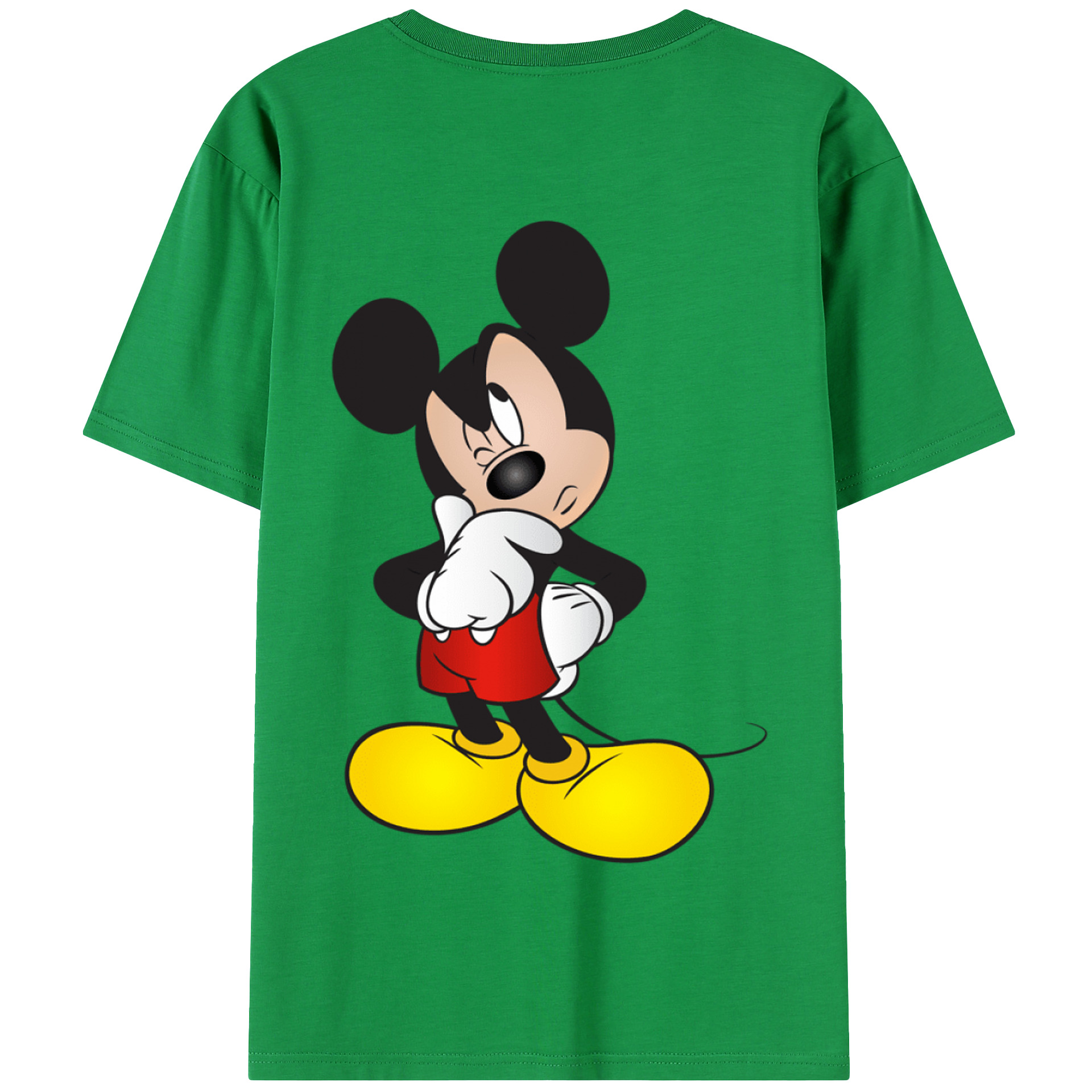 （画像用） ミッキーマウス Mickey Mouse 綿100％半袖Tシャツ（背面プリント）