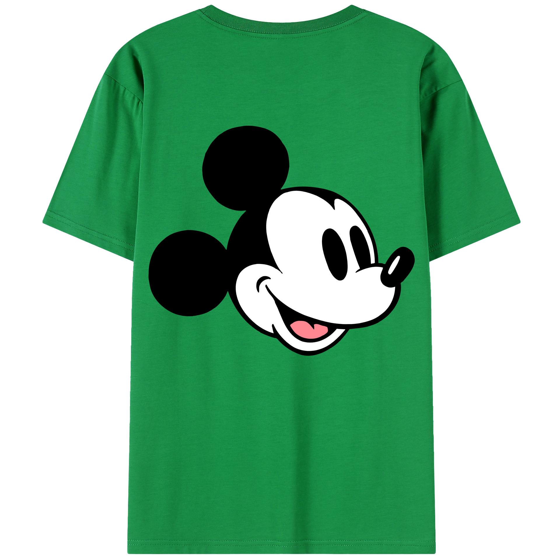 （画像用） ミッキーマウス Mickey Mouse 綿100％半袖Tシャツ（背面プリント）