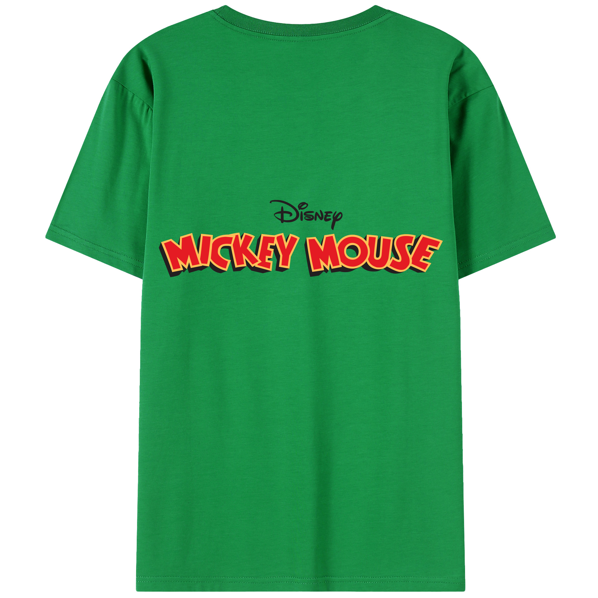 （画像用） ミッキーマウス Mickey Mouse 綿100％半袖Tシャツ（背面プリント）