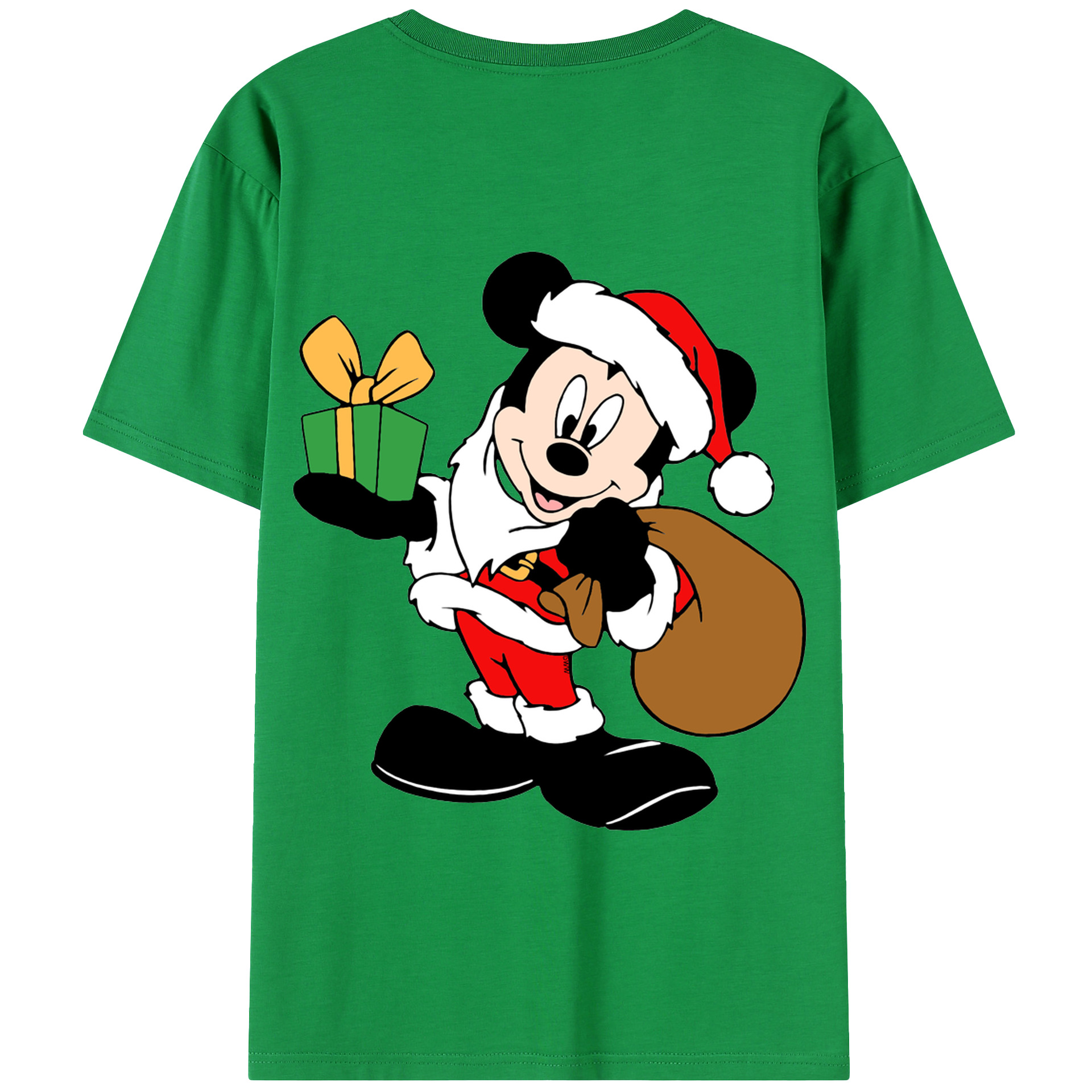 （画像用） ミッキーマウス Mickey Mouse 綿100％半袖Tシャツ（背面プリント）