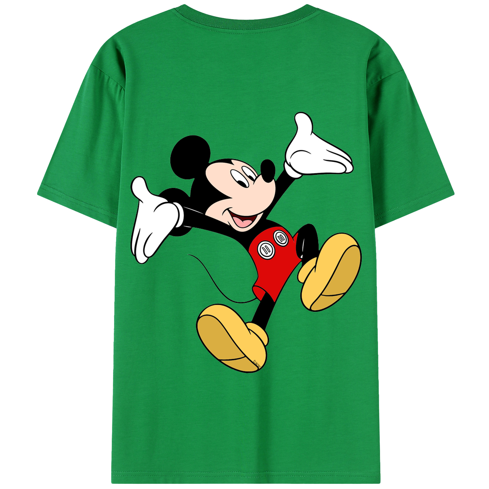 （画像用） ミッキーマウス Mickey Mouse 綿100％半袖Tシャツ（背面プリント）
