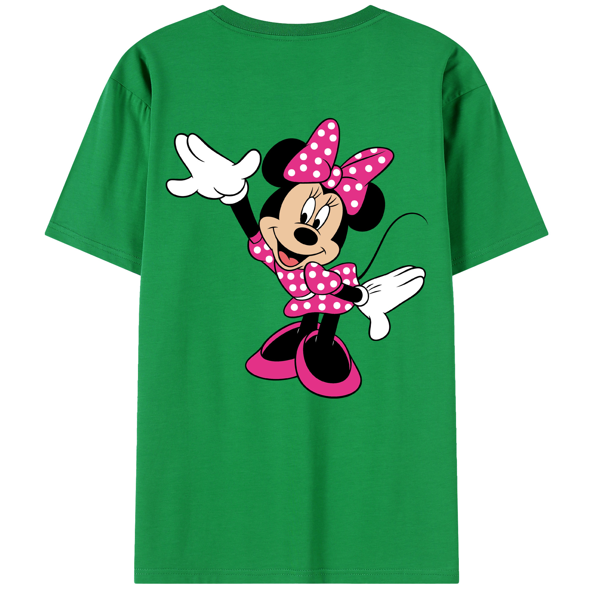 （画像用） ミッキーマウス Mickey Mouse 綿100％半袖Tシャツ（背面プリント）