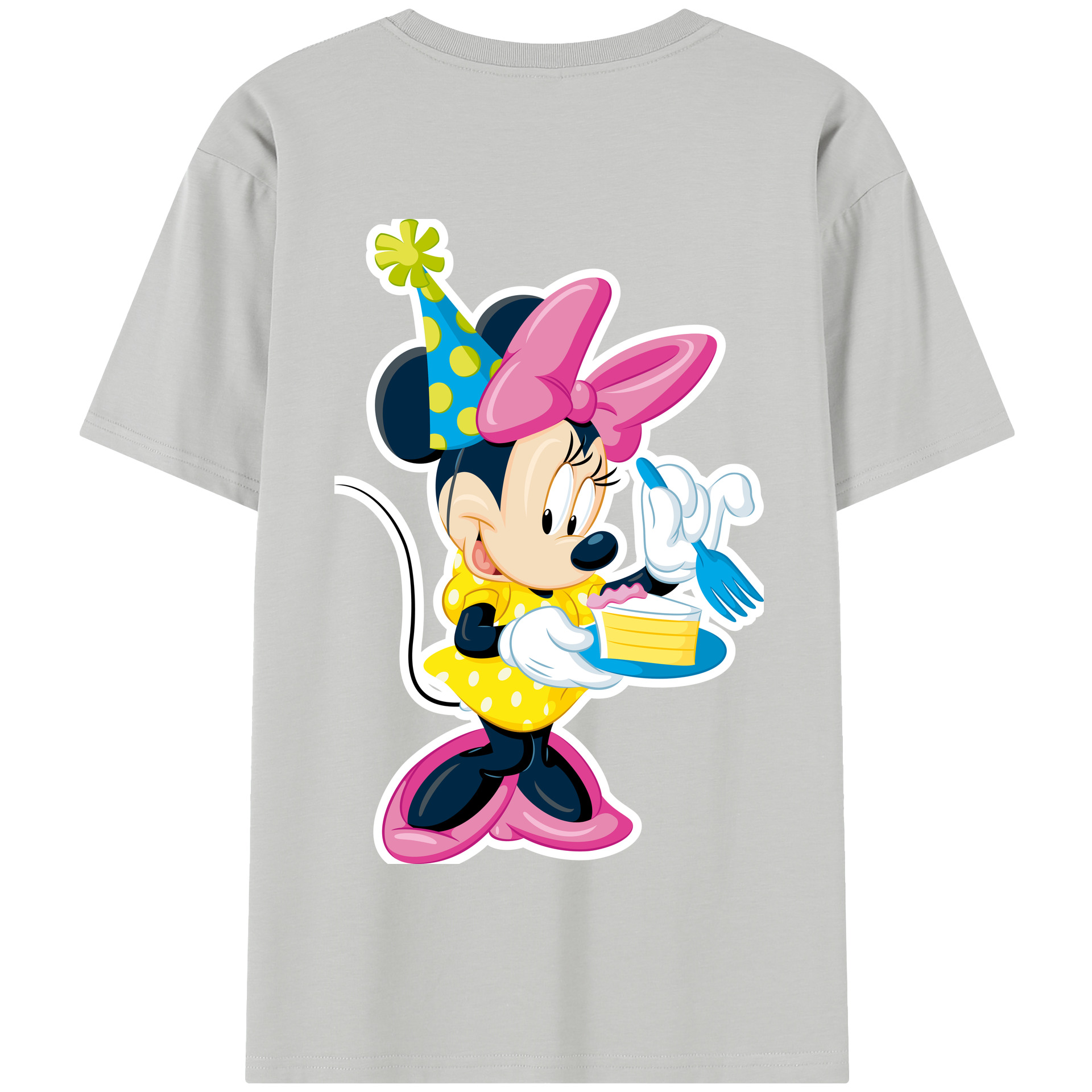 （画像用） ミッキーマウス Mickey Mouse 綿100％半袖Tシャツ（背面プリント）