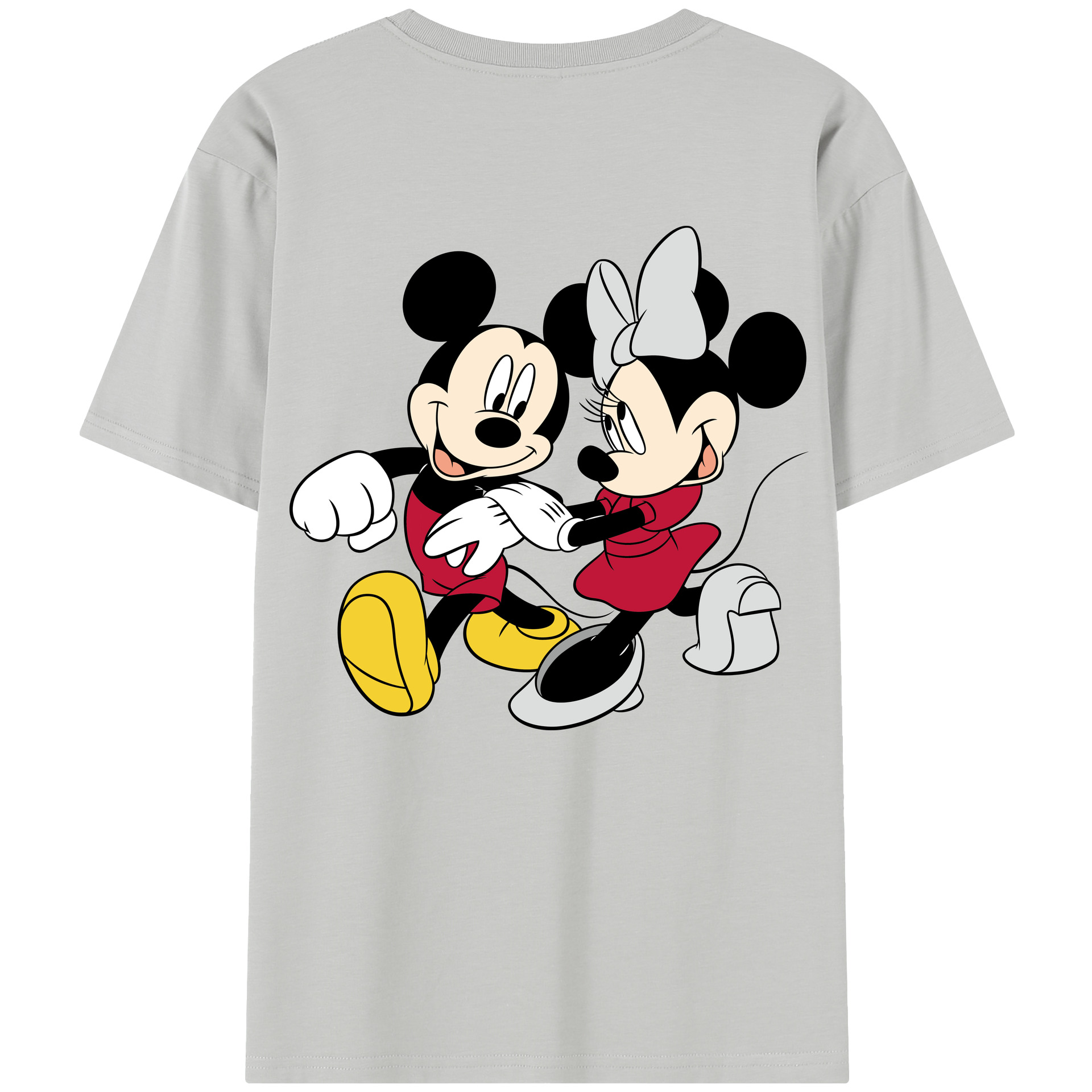 （画像用） ミッキーマウス Mickey Mouse 綿100％半袖Tシャツ（背面プリント）