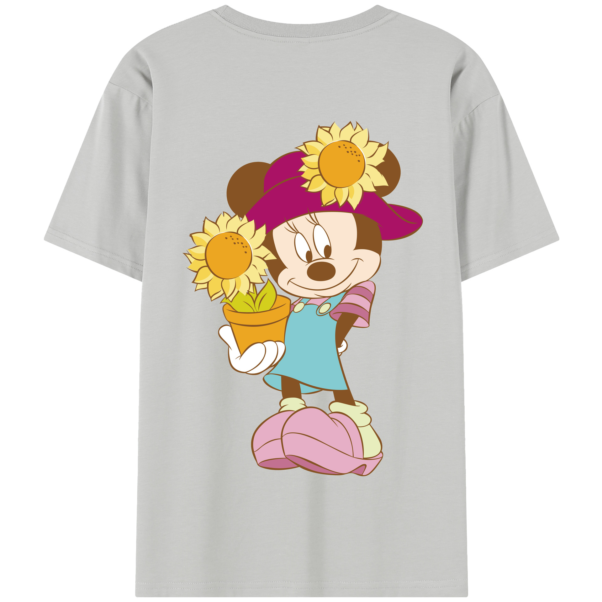 （画像用） ミッキーマウス Mickey Mouse 綿100％半袖Tシャツ（背面プリント）