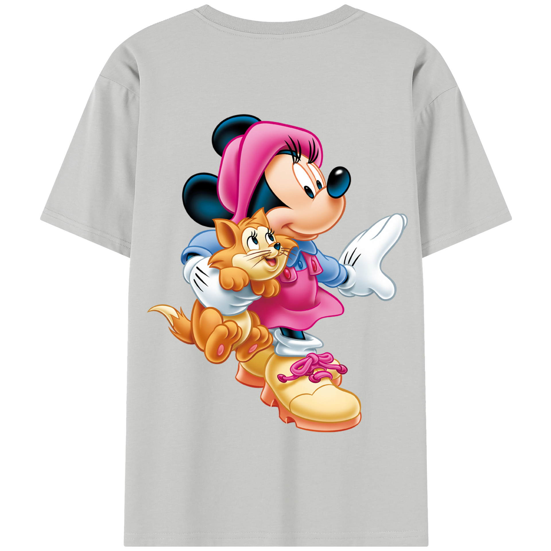 （画像用） ミッキーマウス Mickey Mouse 綿100％半袖Tシャツ（背面プリント）