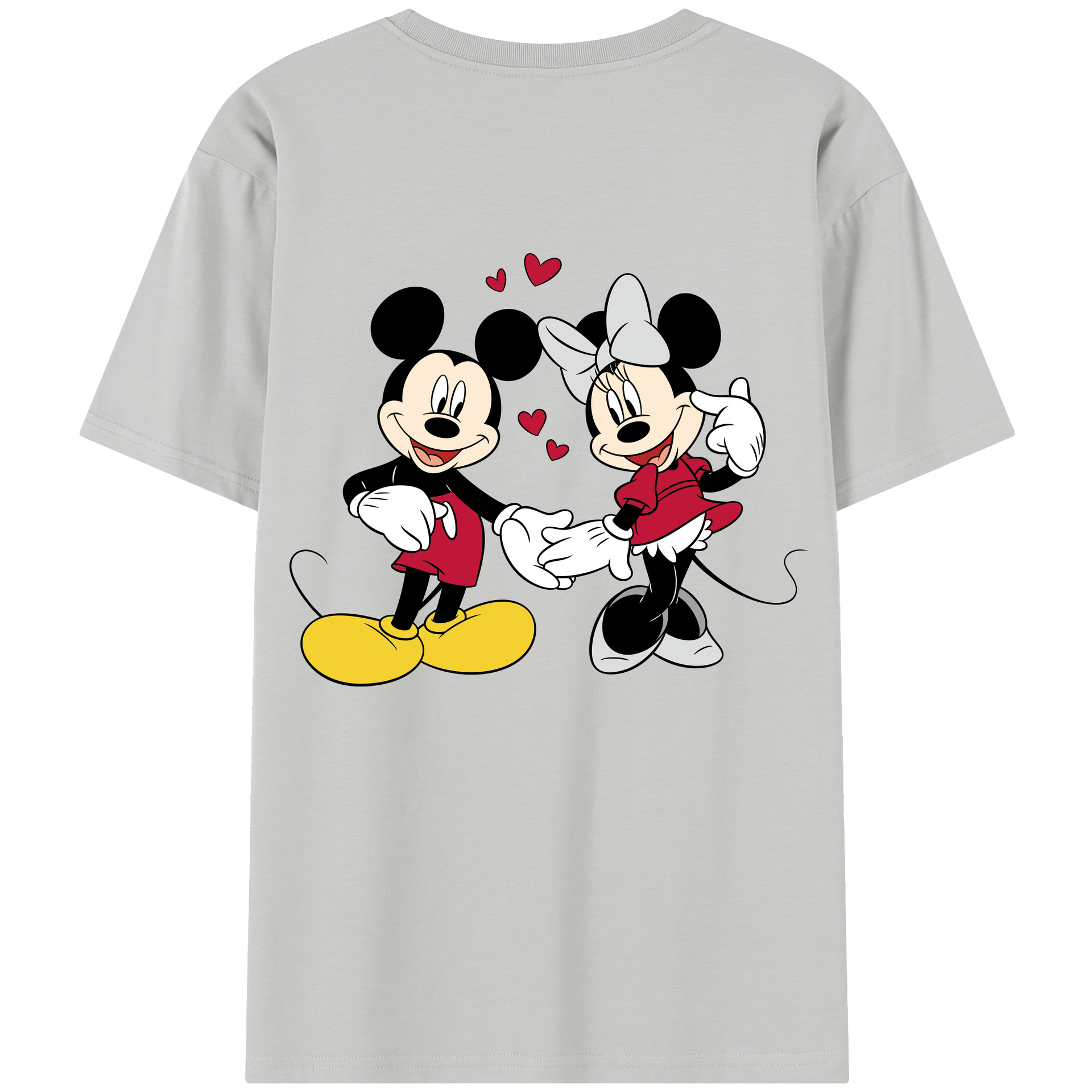 （画像用） ミッキーマウス Mickey Mouse 綿100％半袖Tシャツ（背面プリント）