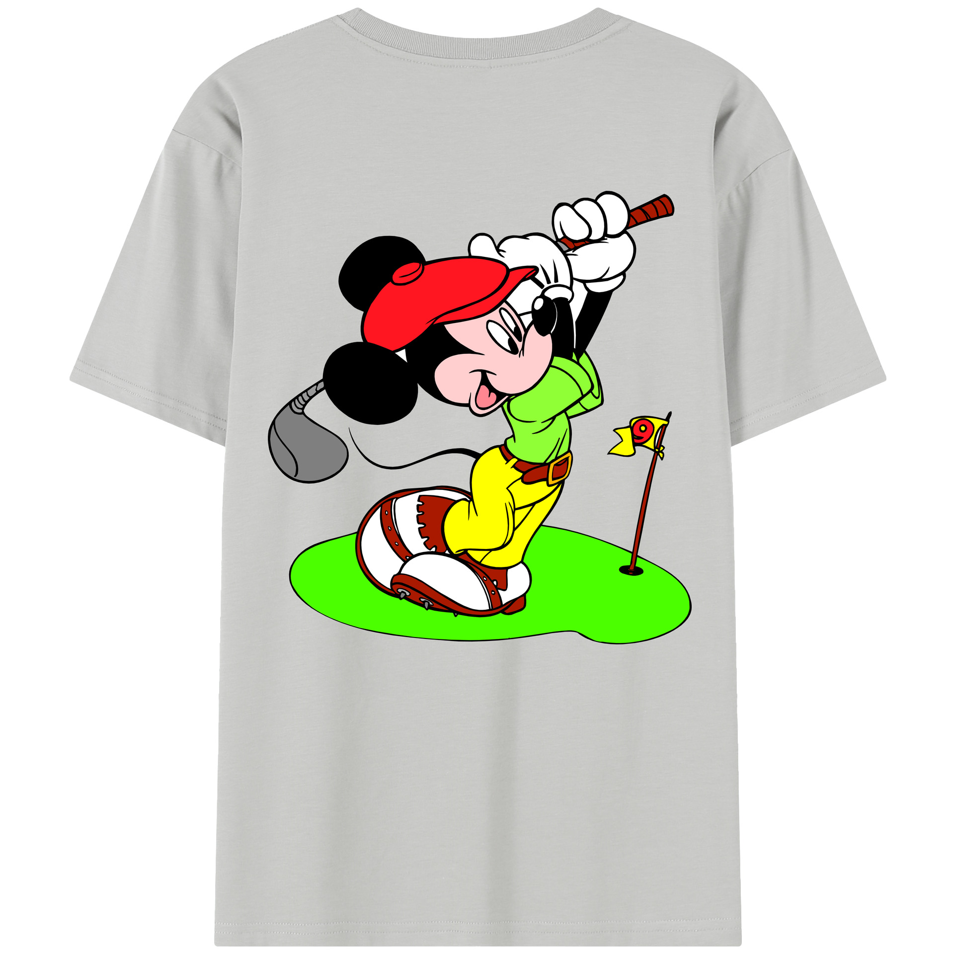 （画像用） ミッキーマウス Mickey Mouse 綿100％半袖Tシャツ（背面プリント）